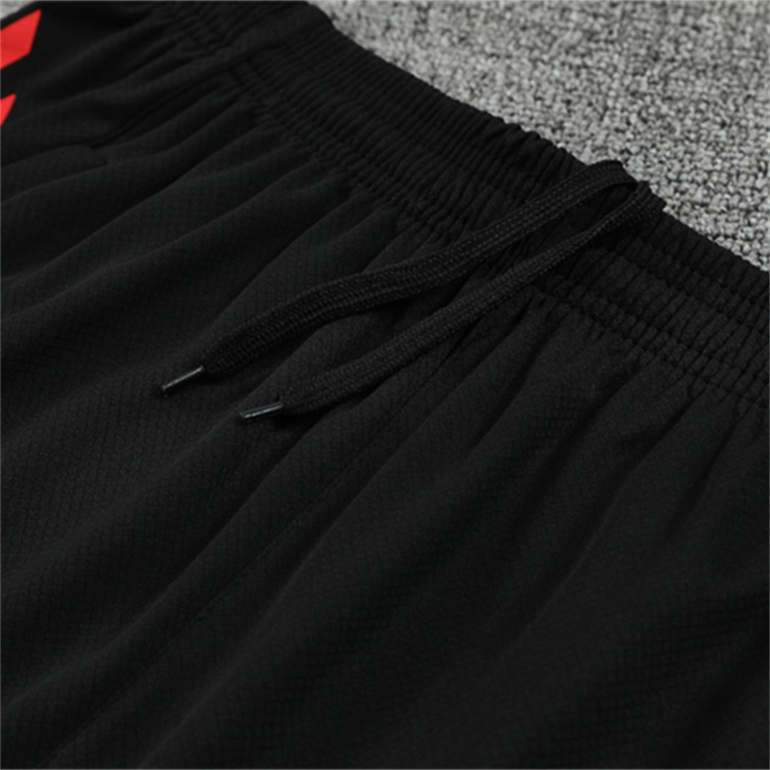 AlphaJersey-Liver.pool 25-26 Kids Short-Sleeve Training Set - Red Top & Black Shorts