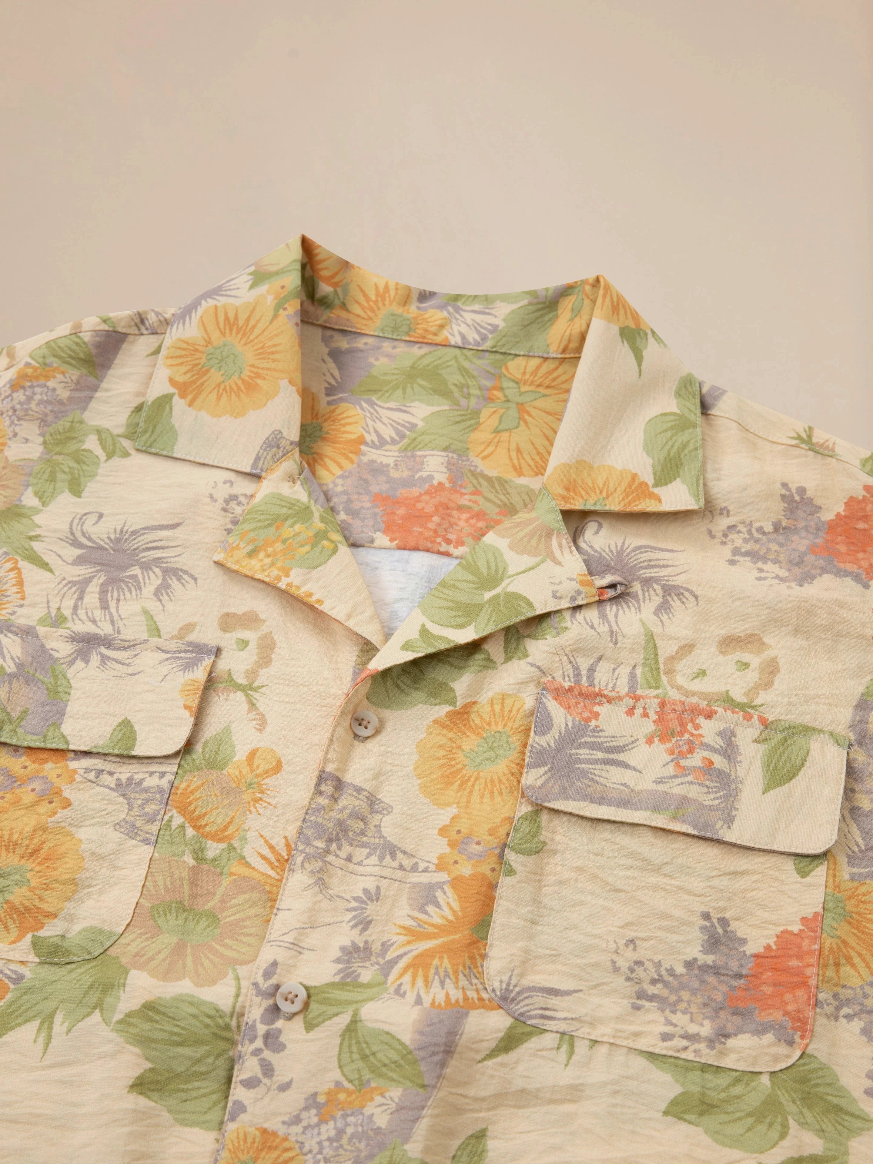 Meraj Vase Pot Long Sleeve Camp Shirt | Modern Menswear by yycbvcnbmmnbm