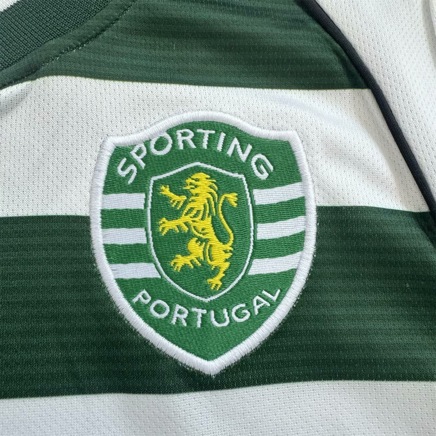 AlphaJersey-Retro Sporting CP 2002-03 Home Long Sleeves Kids Kit