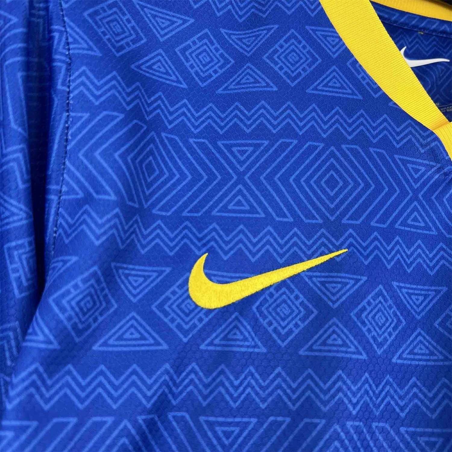 AlphaJersey-Brazil 2026 Diamond Texture Blue Special Jersey - Fans Version