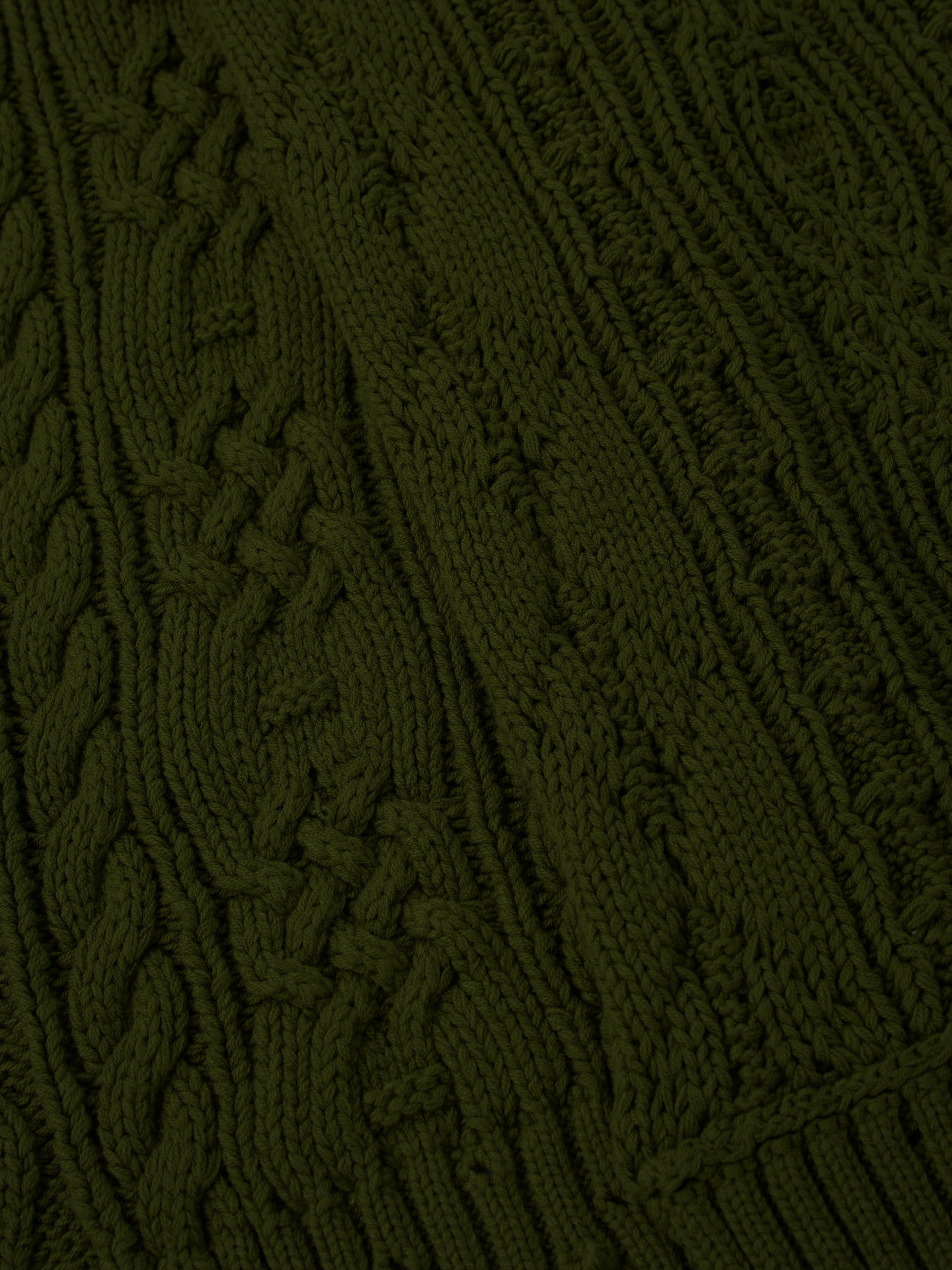 Forest Distressed Cable Knit Scarf | Modern Menswear by yycbvcnbmmnbm