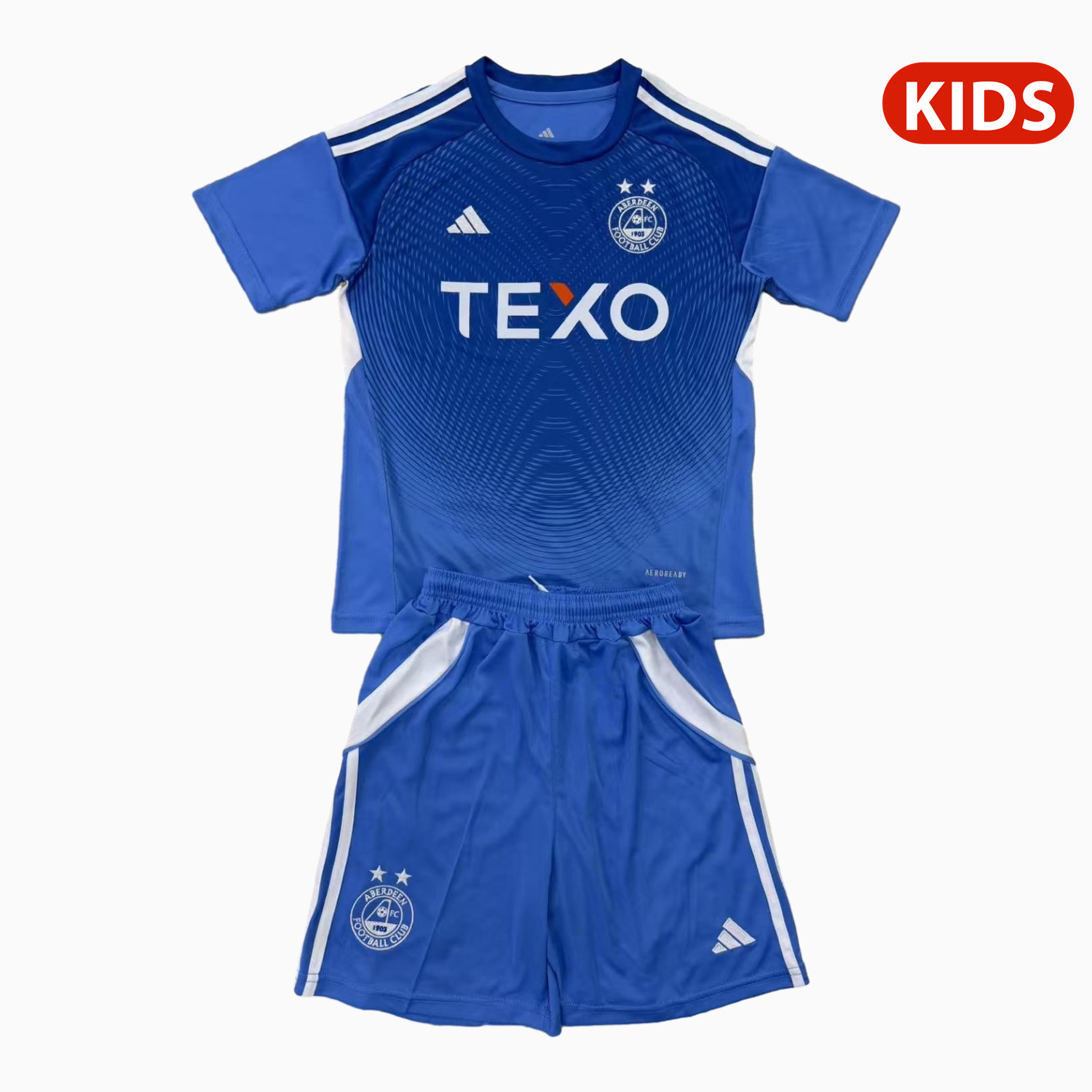 AlphaJersey-Aberdeen 25-26 Blue Goalkeeper Kids Kit