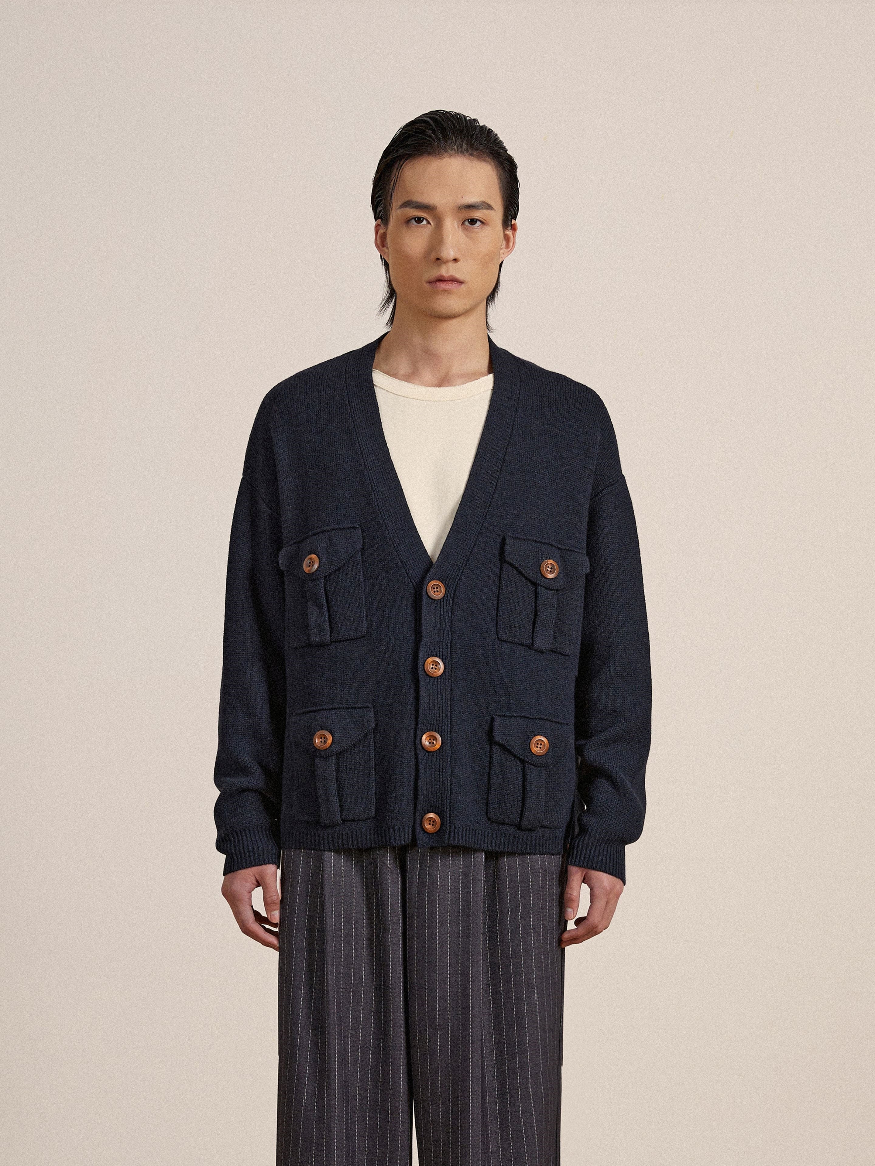 Lighthouse Multi Pocket Cardigan | Modern Menswear by yycbvcnbmmnbm