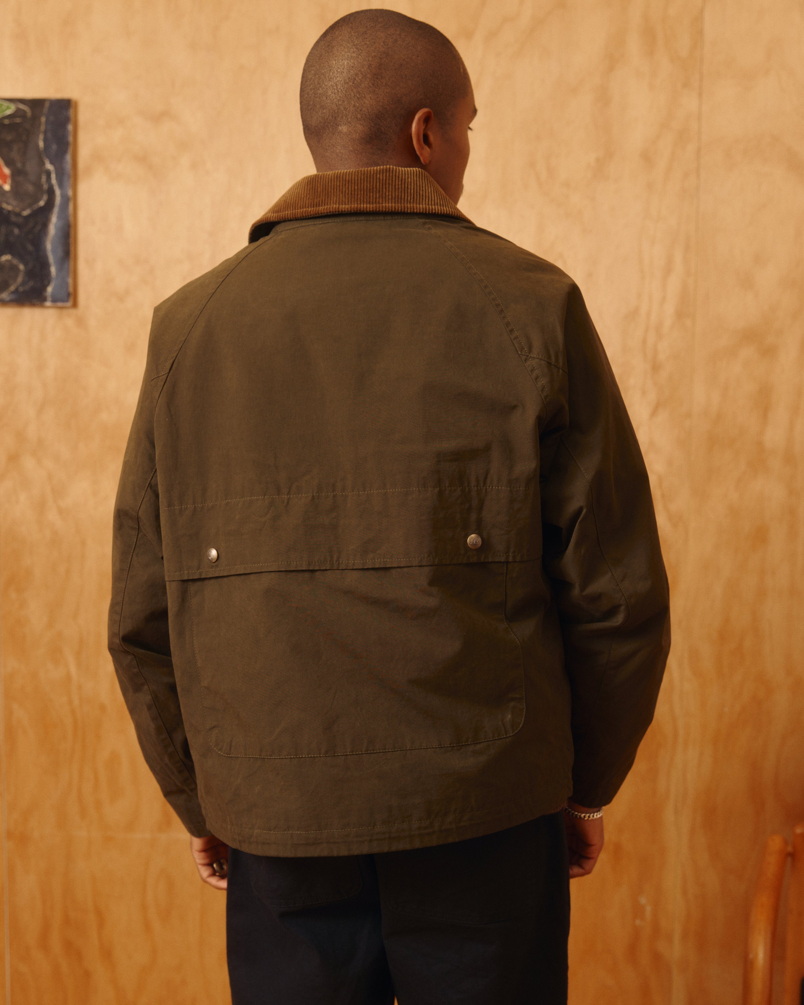 Bay Waxed Cotton & Nylon Jacket | Modern Menswear by yycbvcnbmmnbm