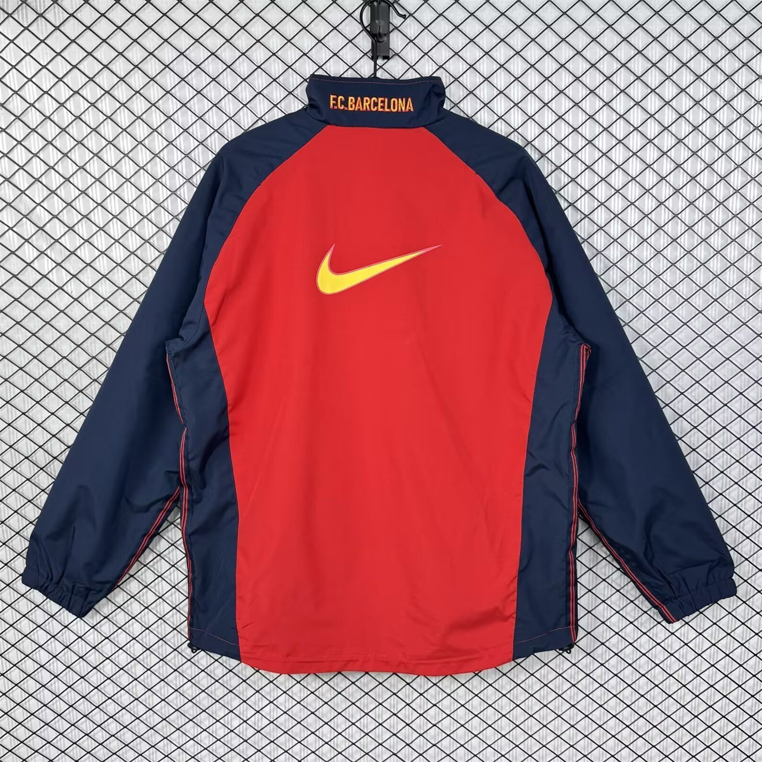 AlphaJersey-Retro Barcelona 1998-00 Home Windbreaker Jacket - Red