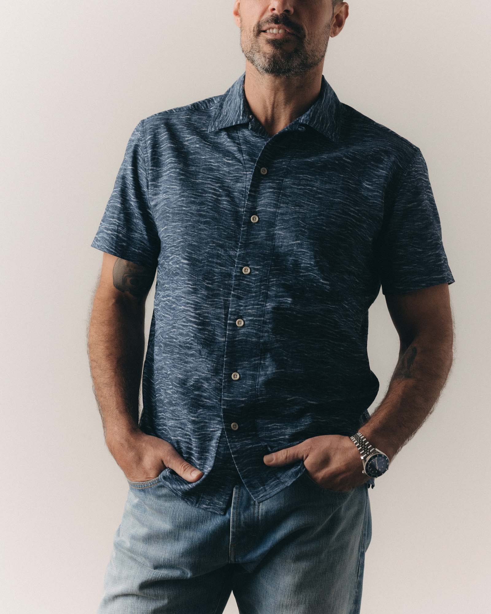 The Davis Shirt in High Seas | Modern Menswear by yycbvcnbmmnbm