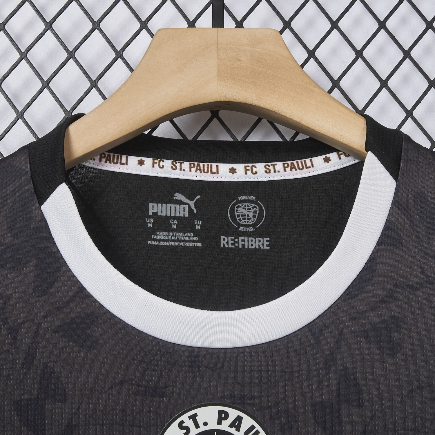 AlphaJersey-St. Pauli 25-26 Third Black Jersey - Fans Version