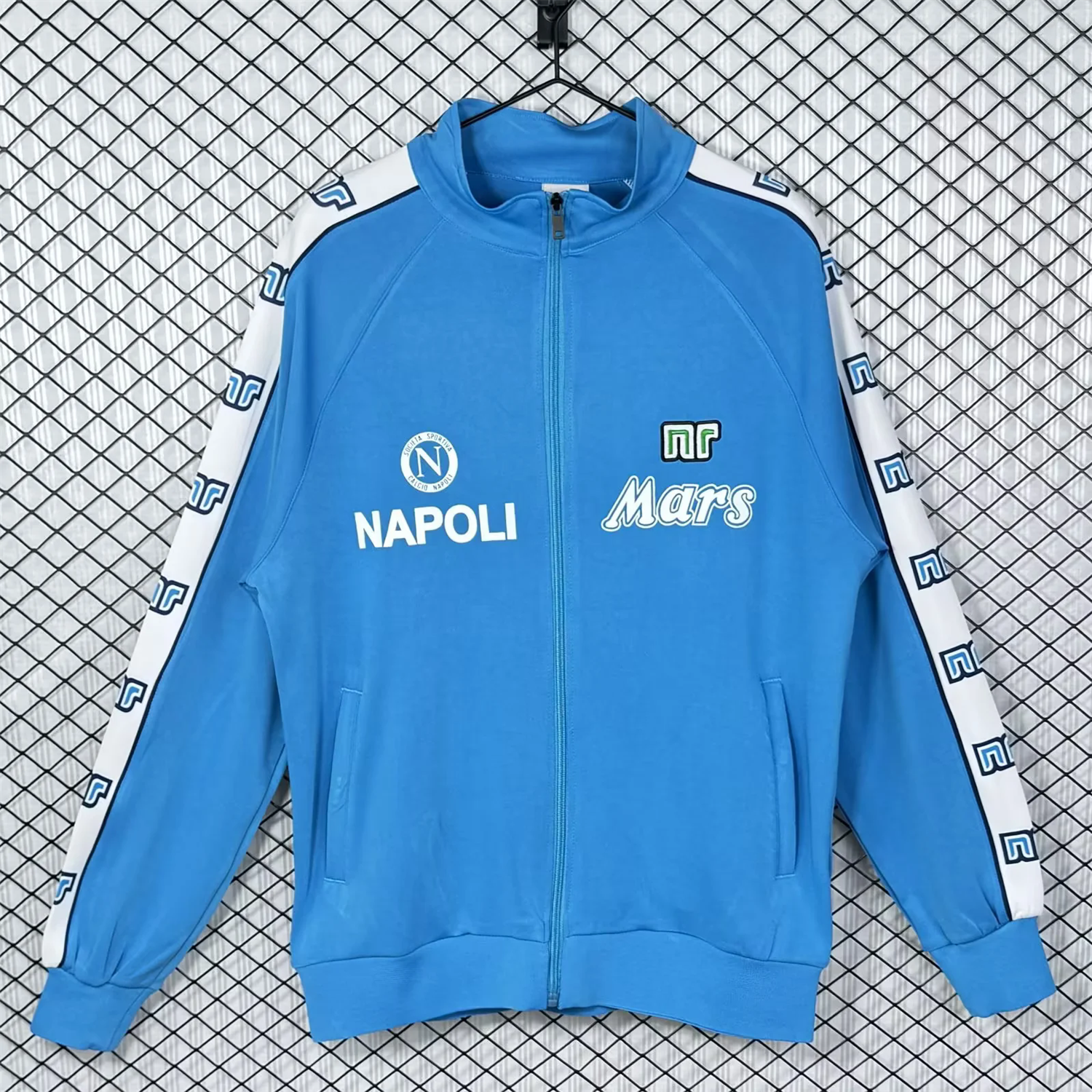 AlphaJersey-Retro Napoli 1988-89 Blue Windbreaker