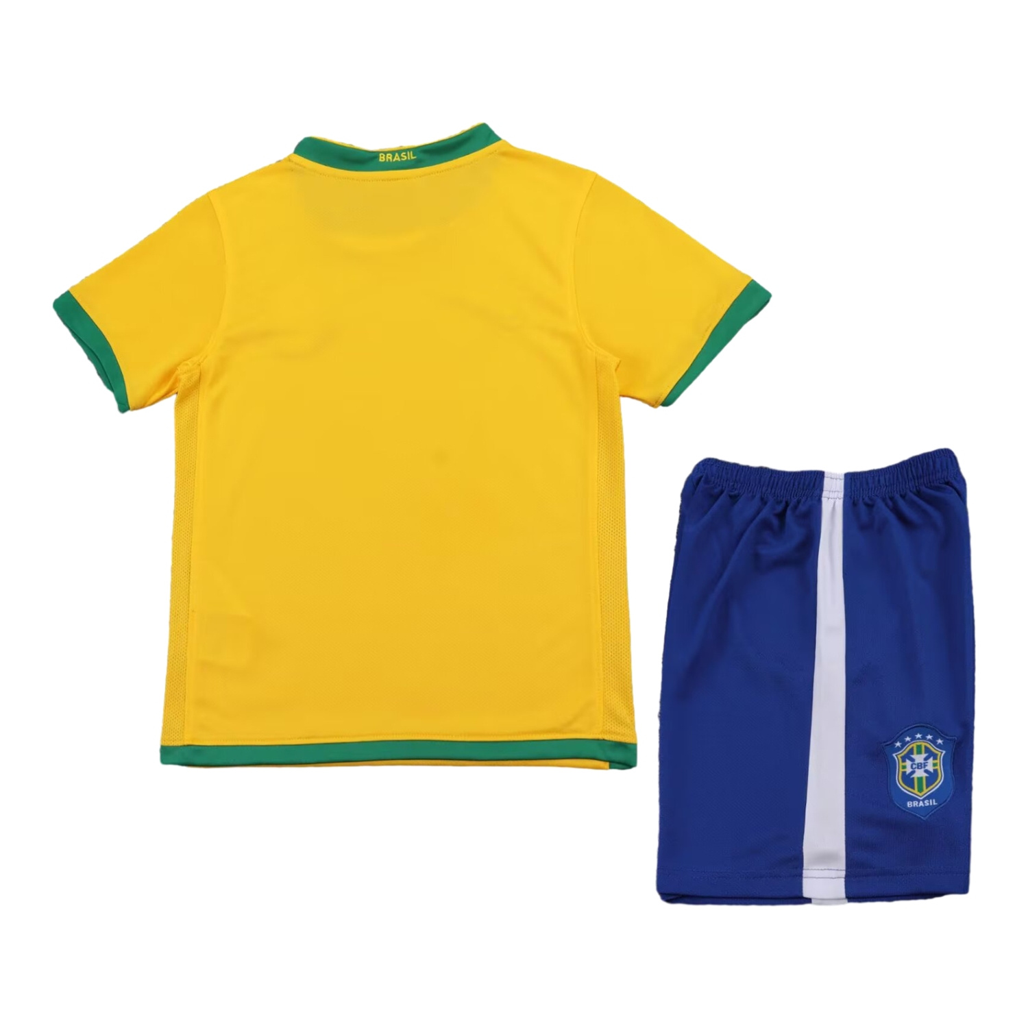 AlphaJersey-Retro Brazil 2006 Home Kids Kit