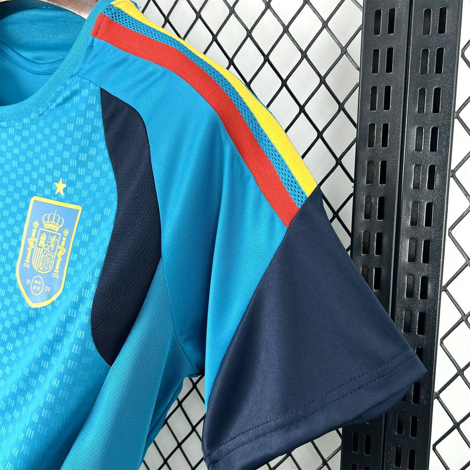 AlphaJersey-Spain 2026 Lake Blue Pre-Match Training Jersey - Fans Version
