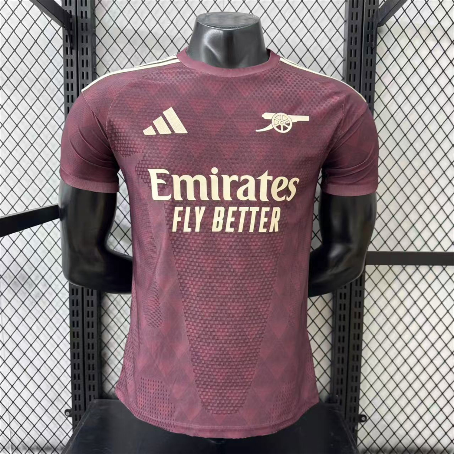 AlphaJersey-Arsenal 26-27 Yellow Sponsors Wine Red Special Jersey - Player Version