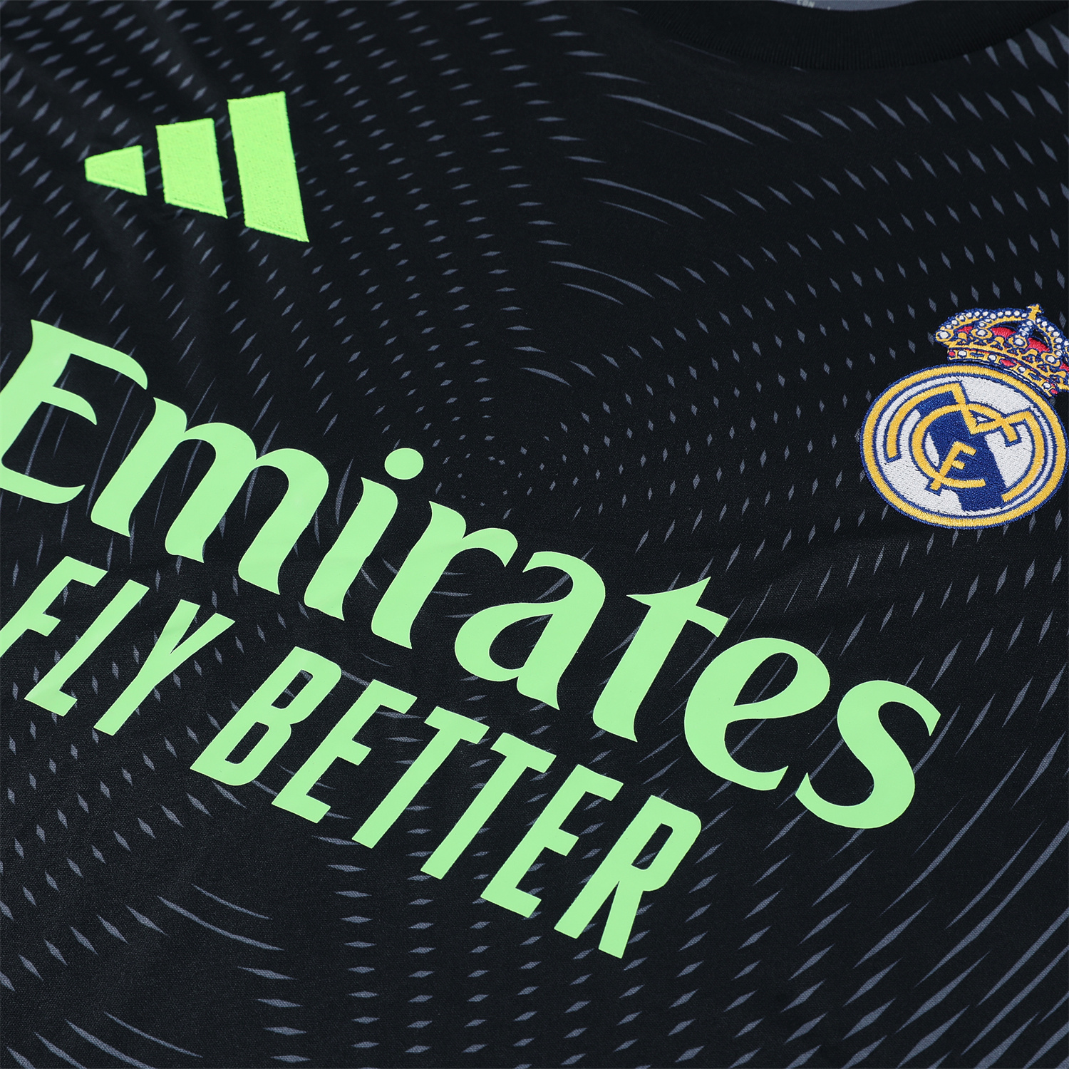 AlphaJersey-Real Madrid 25-26 Short-Sleeve Training Set - Deep Gray Top & Gray Shorts