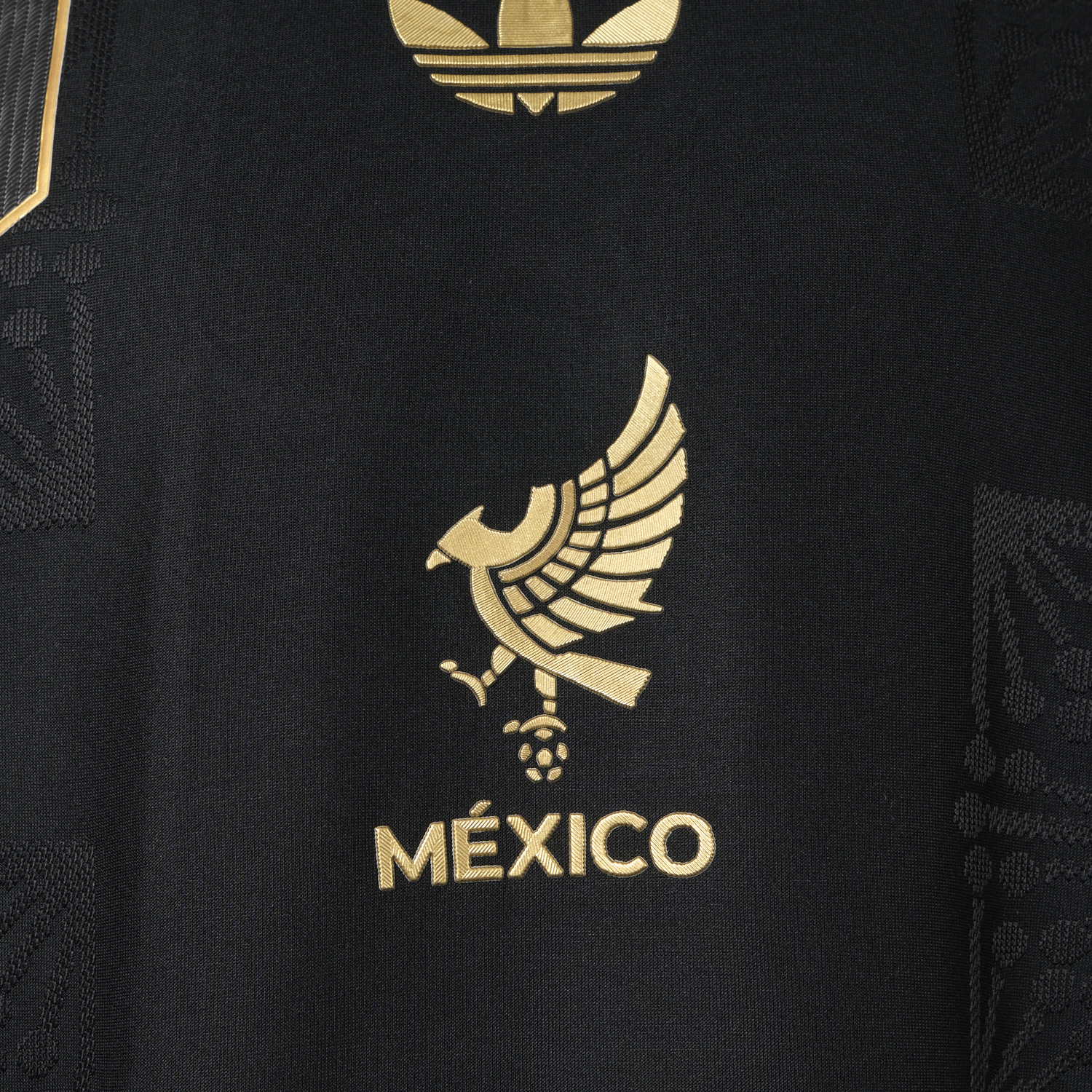 AlphaJersey-Mexico 2025 Gold Cup Home Black Jersey - Player Version