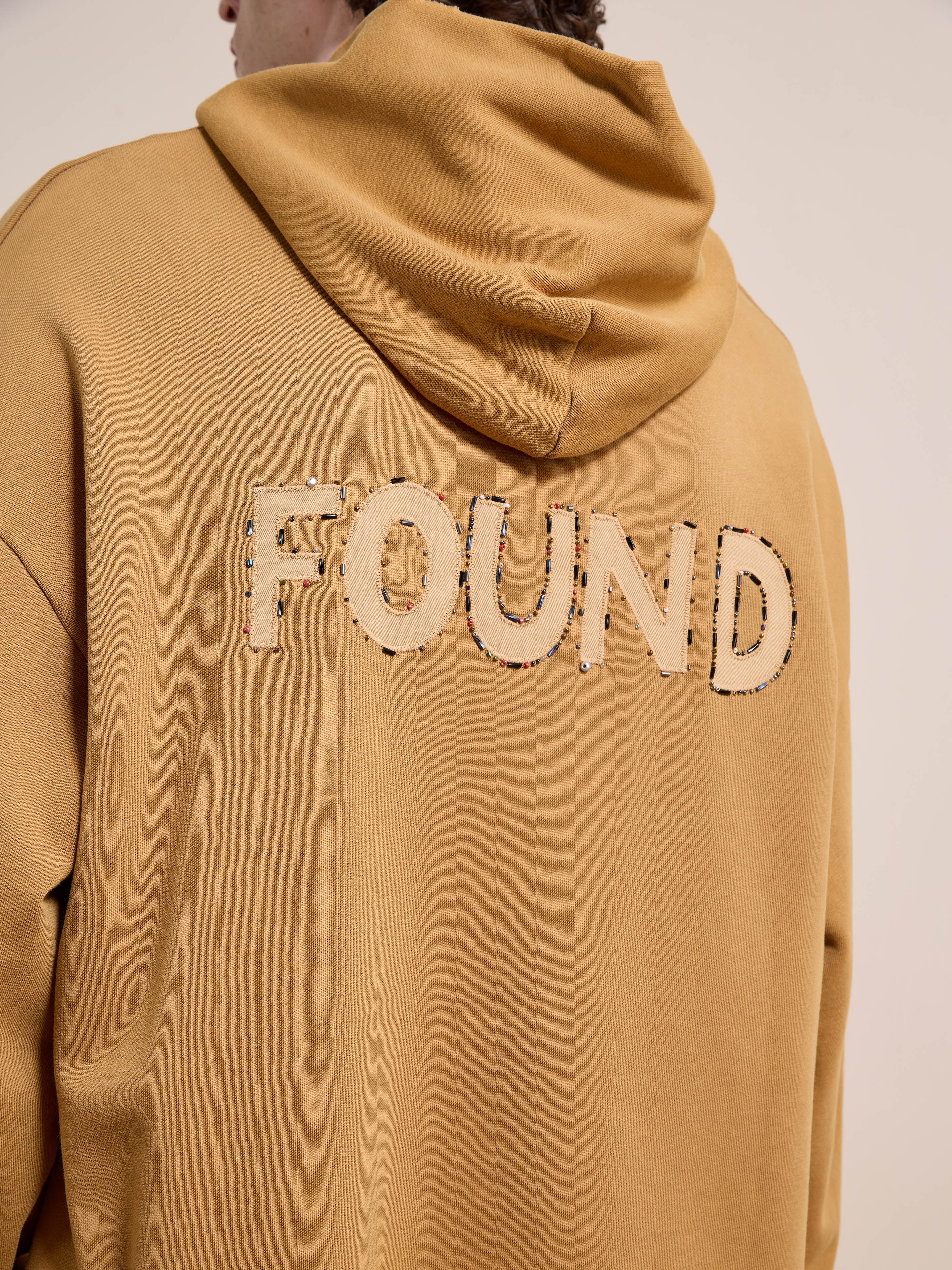 Beadwork Logo Hoodie | Modern Menswear by yycbvcnbmmnbm