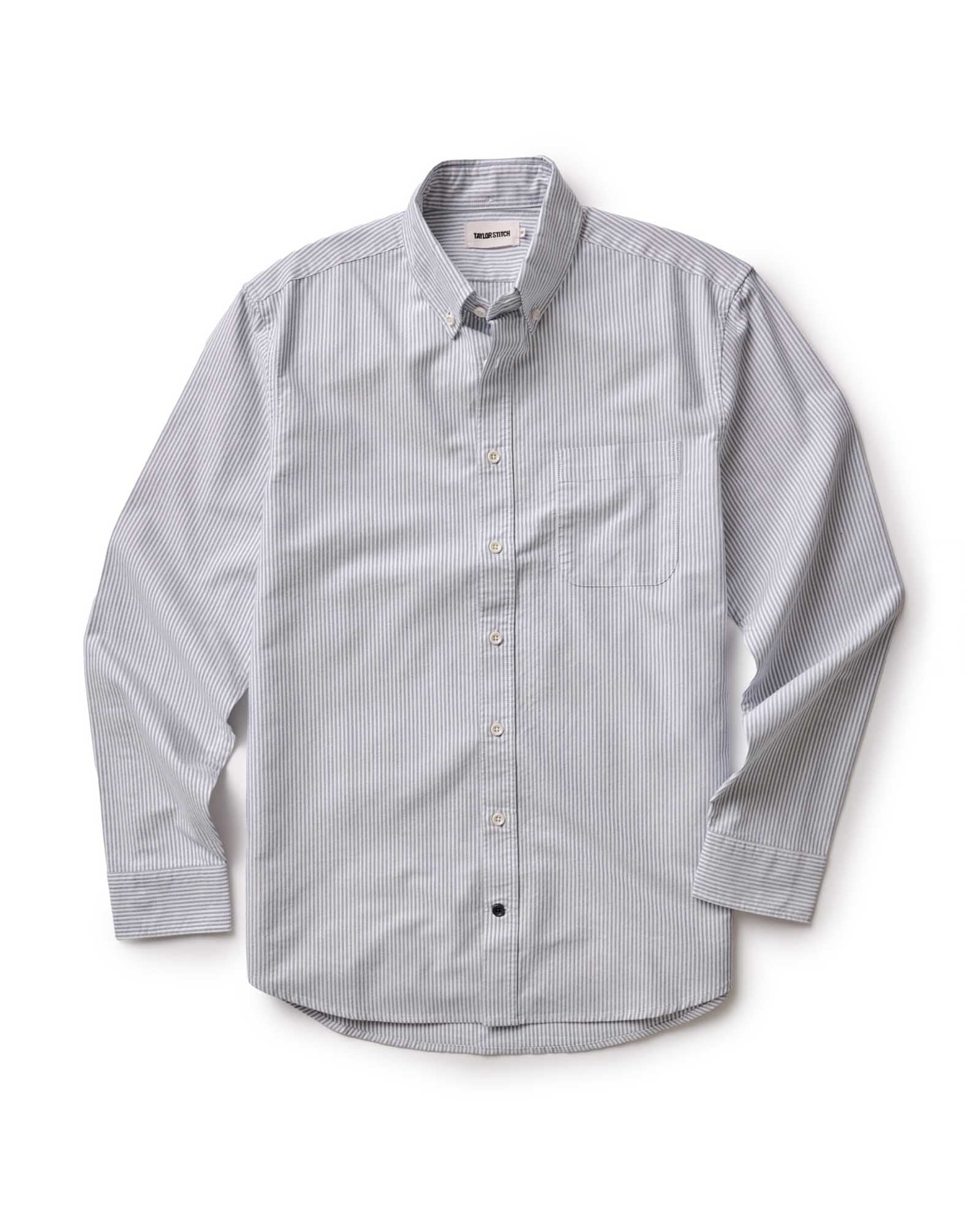 The Jack in Navy University Stripe Everyday Oxford | Modern Menswear by yycbvcnbmmnbm