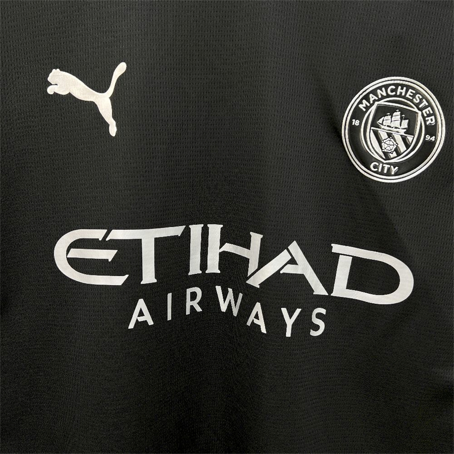 AlphaJersey-Manchester City 25-26 Away Long Sleeves Black Jersey - Fans Version