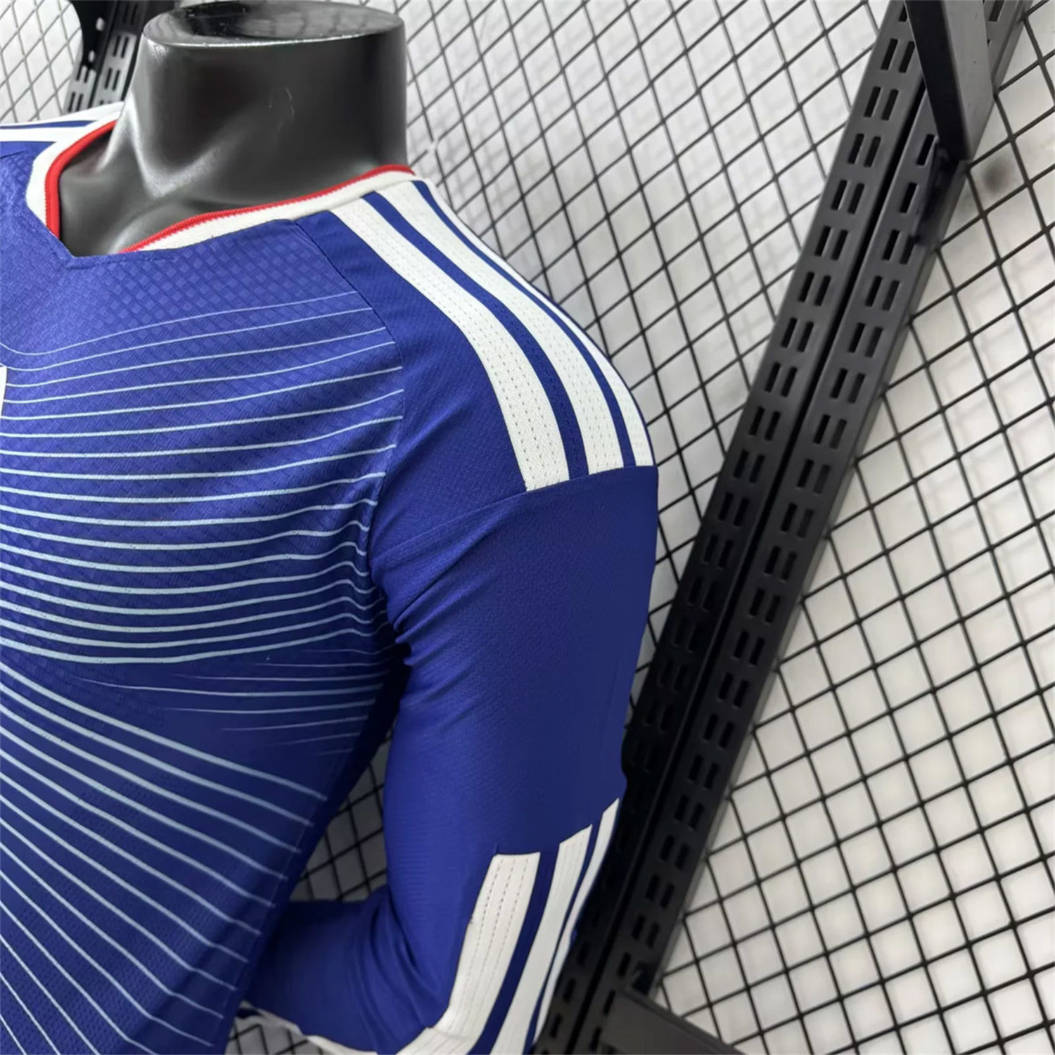 AlphaJersey-Japan 2026 Home Deep Blue Long Sleeves Jersey - Player Version