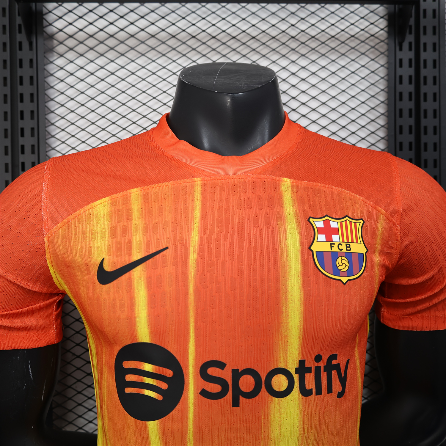 AlphaJersey-Barcelona 25-26 Spotify Orange & Yellow Special Jersey - Player Version