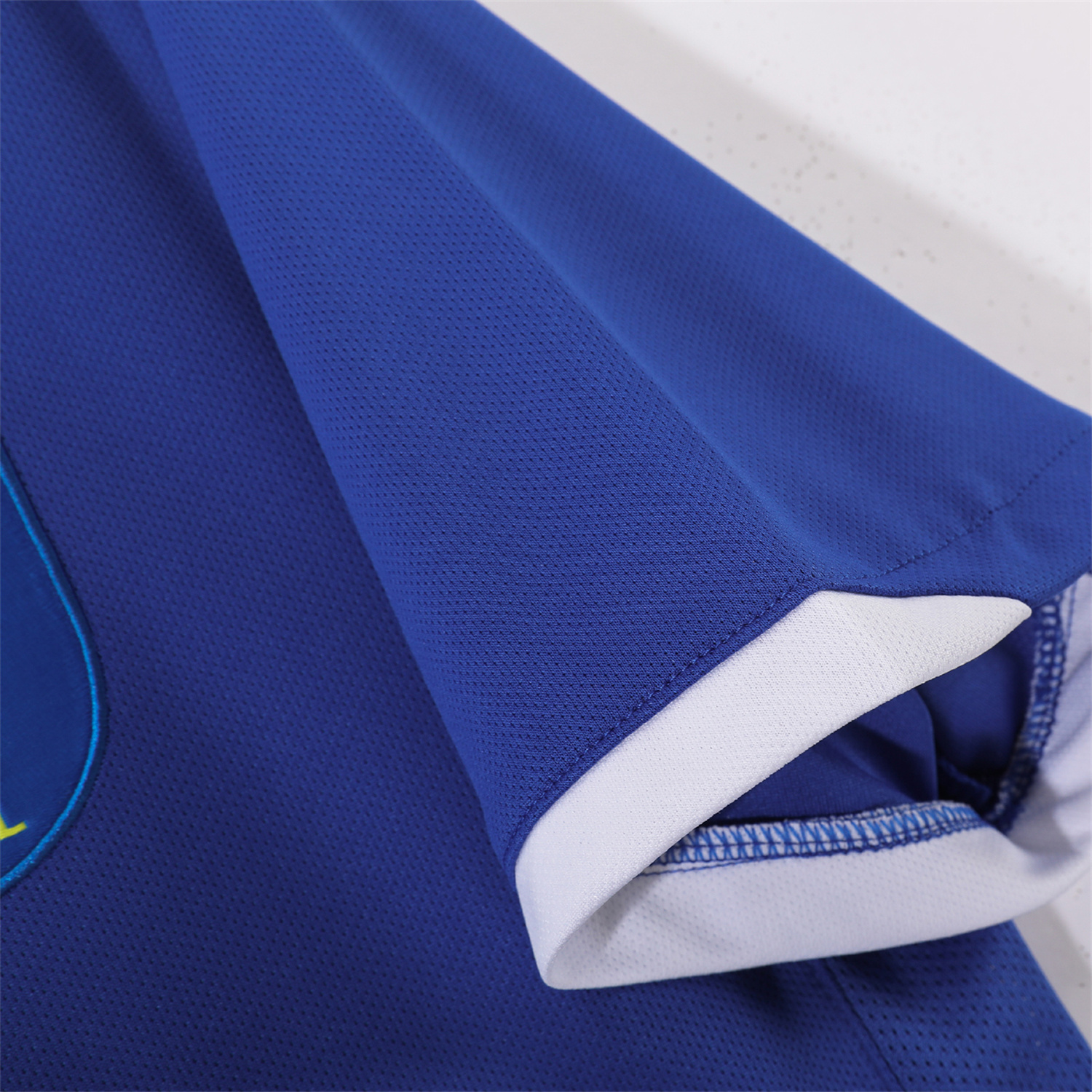 AlphaJersey-Retro Brazil 2006 Away Blue Jersey