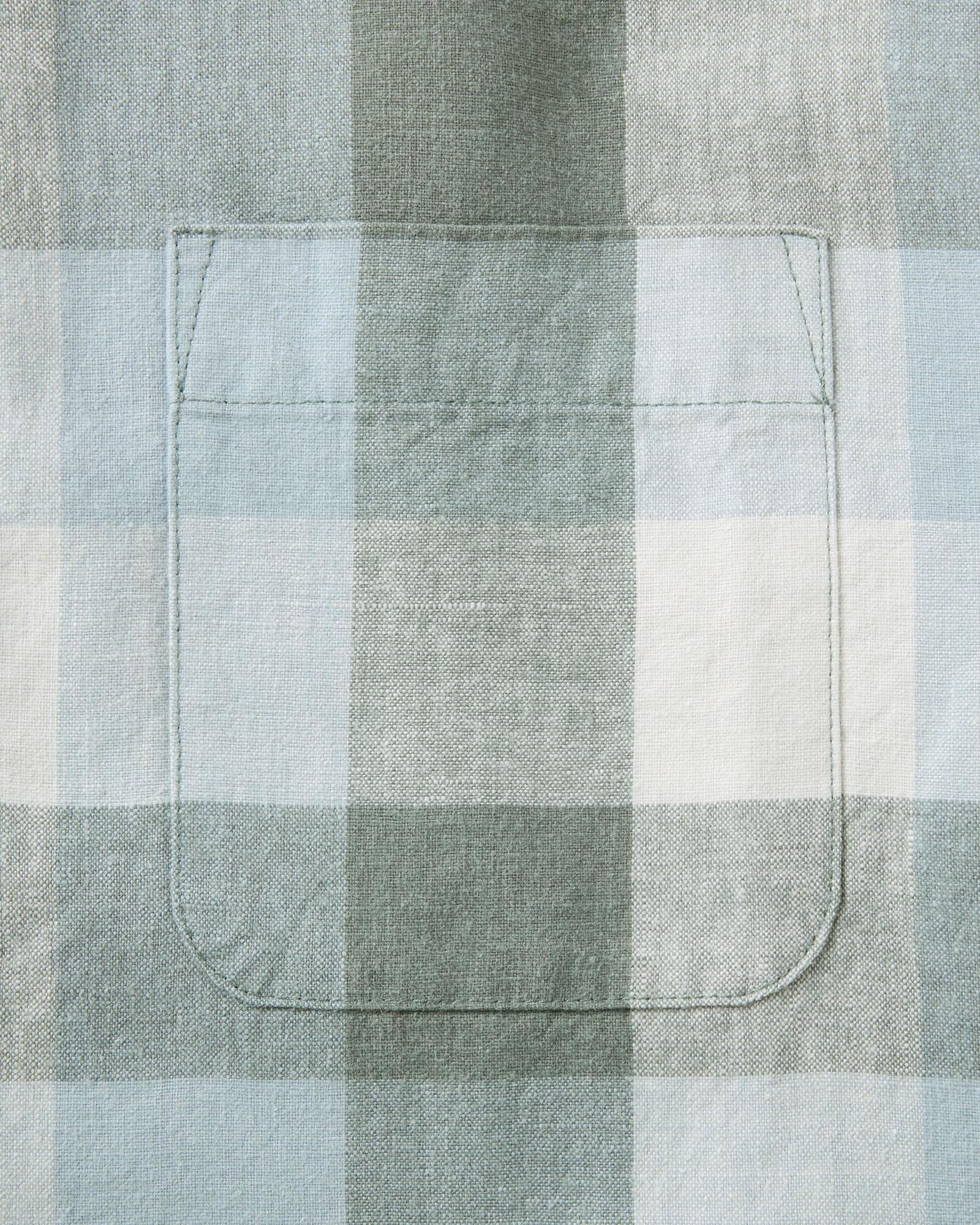 The Short Sleeve California in Overcast Check Hemp | Modern Menswear by yycbvcnbmmnbm