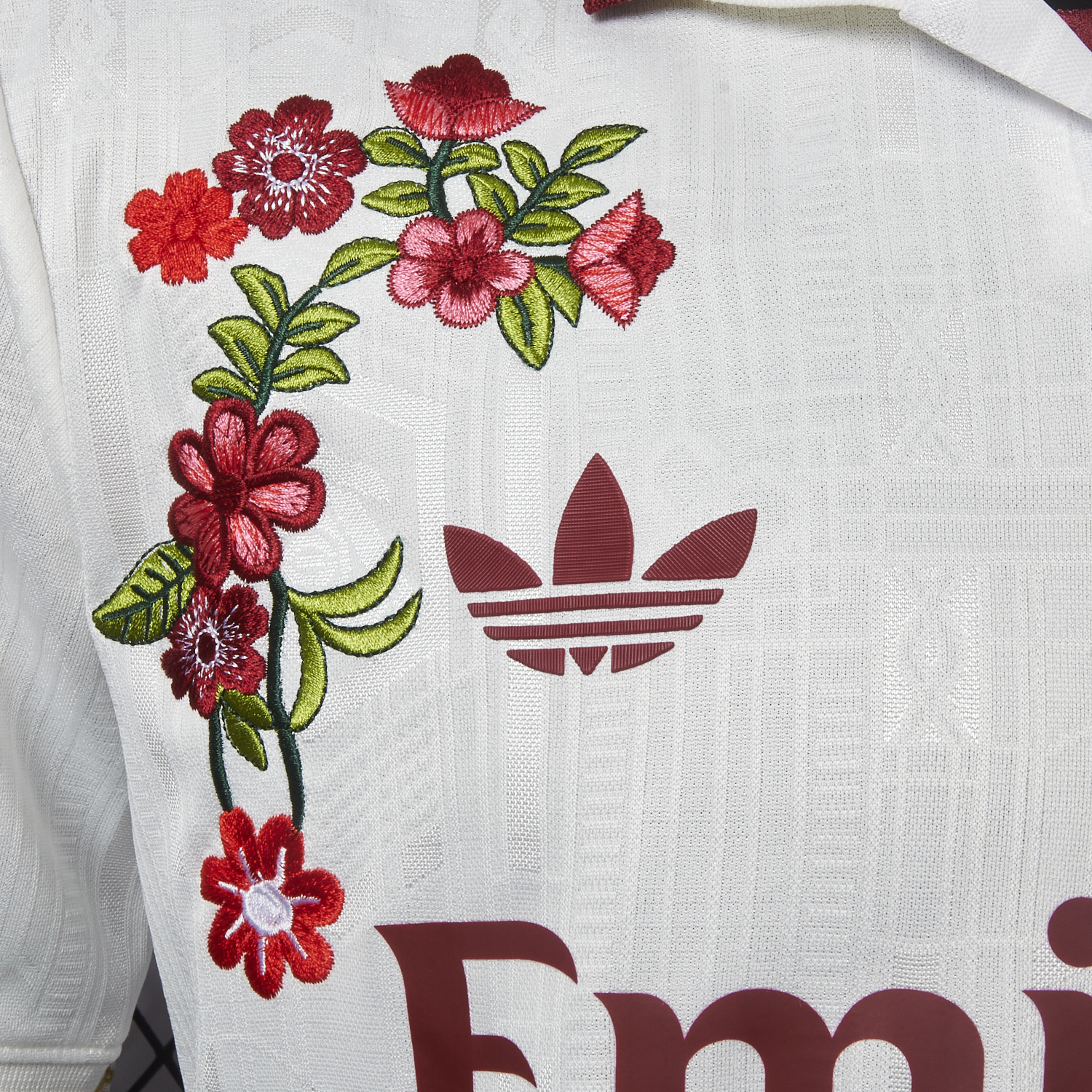 AlphaJersey-【Embroidered Flower Version】Arsenal 25-26 Third White Jersey - Player Version