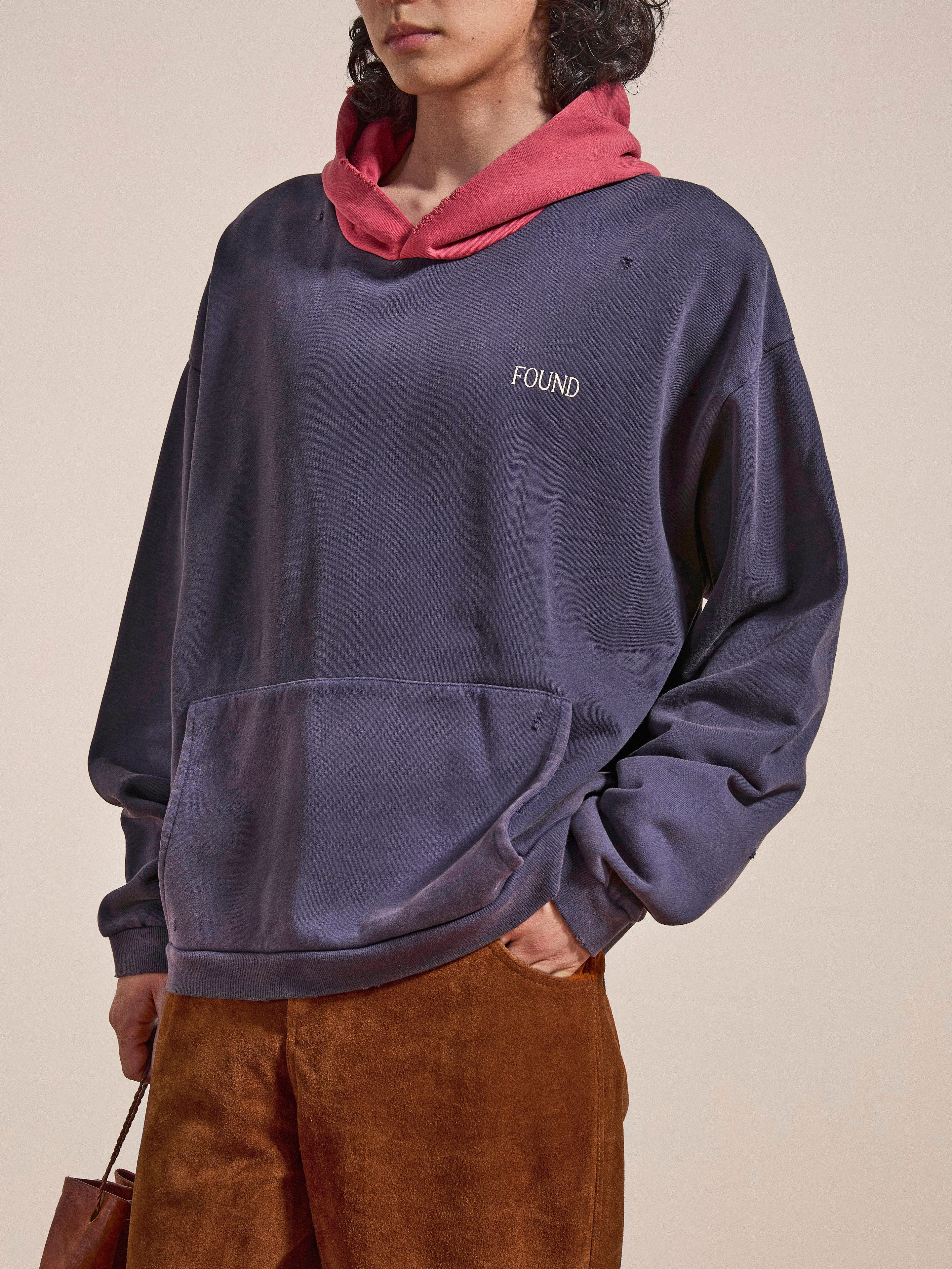 Distressed Logo Hoodie | Modern Menswear by yycbvcnbmmnbm