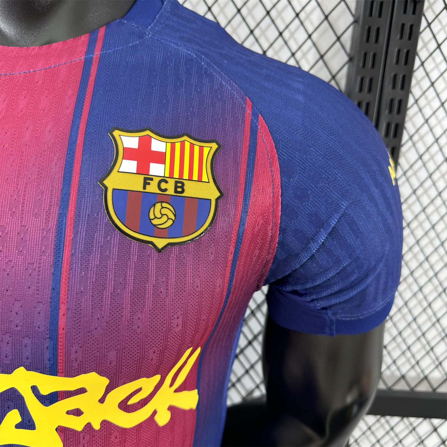 AlphaJersey-Barcelona x Travis Scott 25-26 Home Special Edition Jersey - Player Version