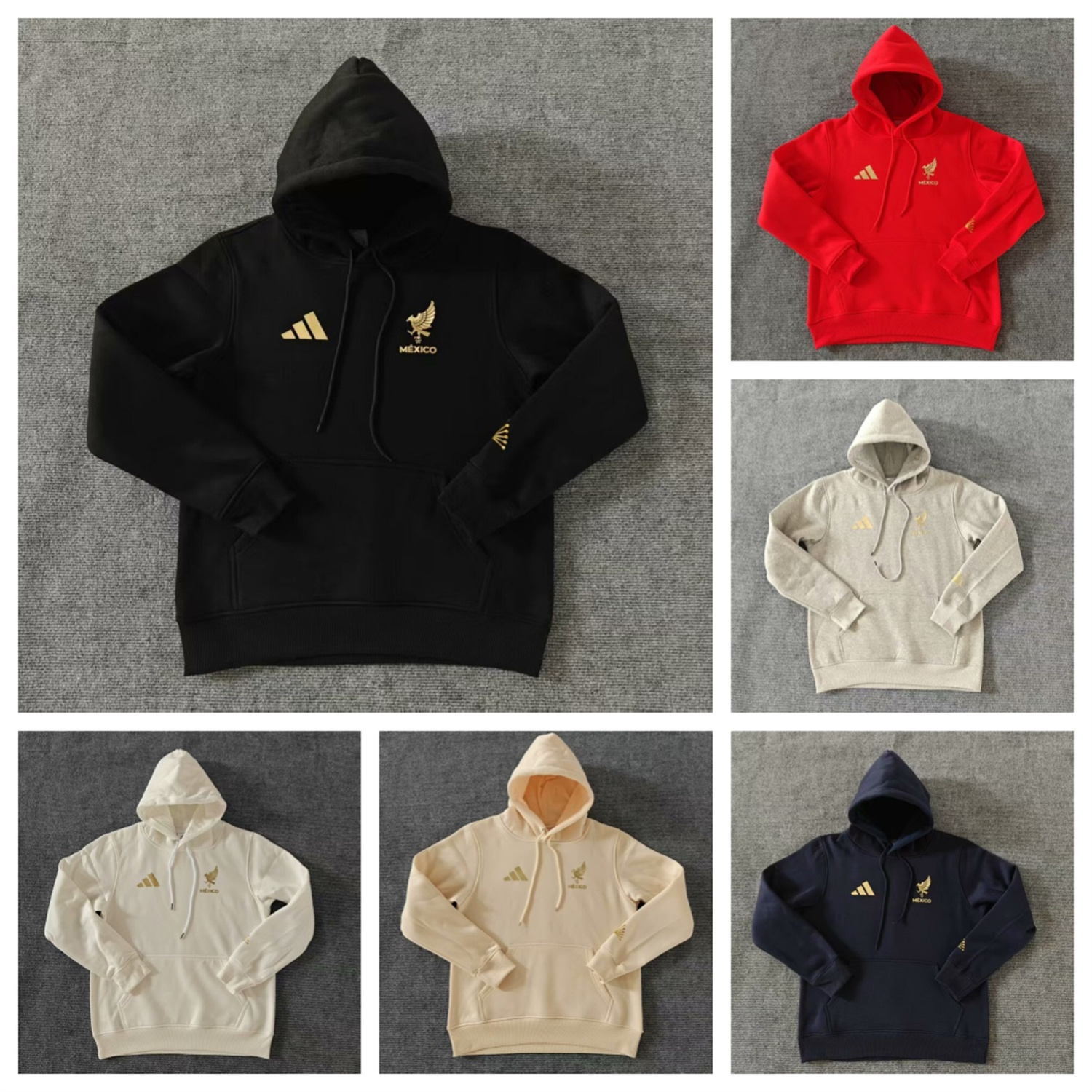 AlphaJersey-Mexico 2025 Gold Cup Black Special Edition Unisex Pullover Hoodie