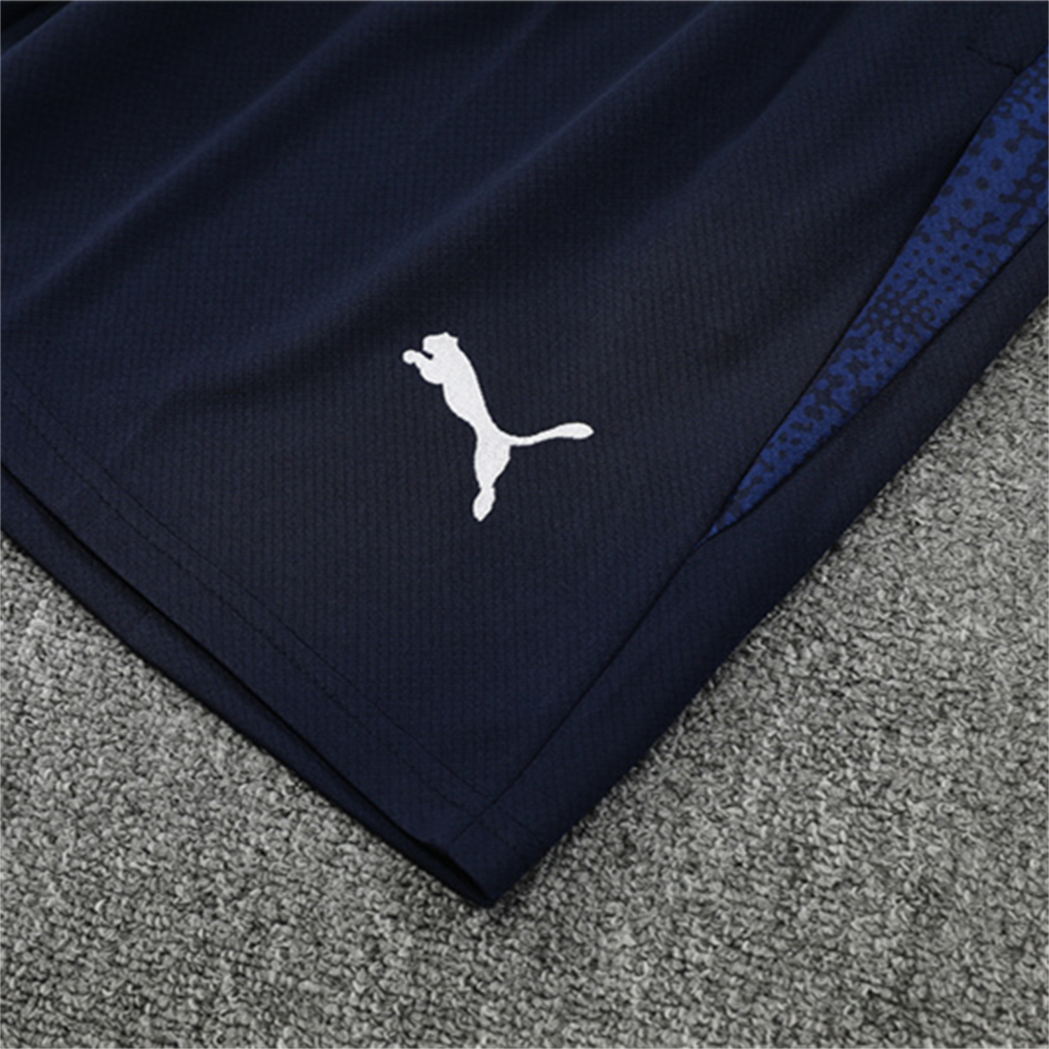 AlphaJersey-Marseille 25-26 Kids Short-Sleeve Training Set - Royal Blue Top & Royal Blue Shorts