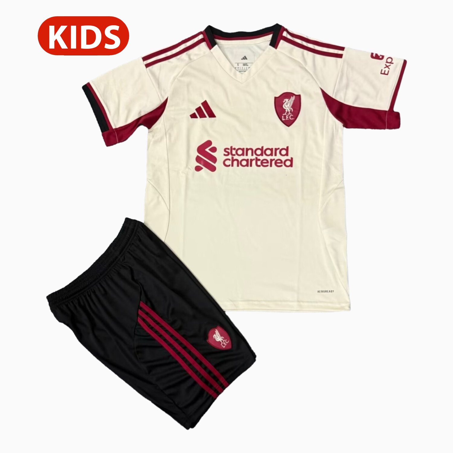 AlphaJersey-Liver.pool 25-26 Away Men's Adult Jersey Set - Fans Version
