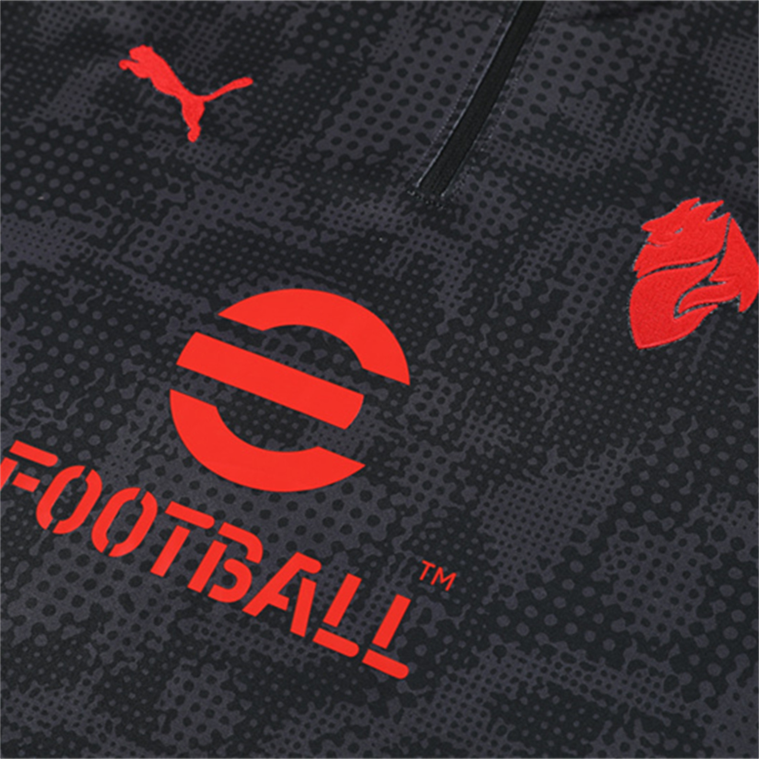 AlphaJersey-AC Milan 25-26 Long Sleeve Training Set - Black Top & Black Pants