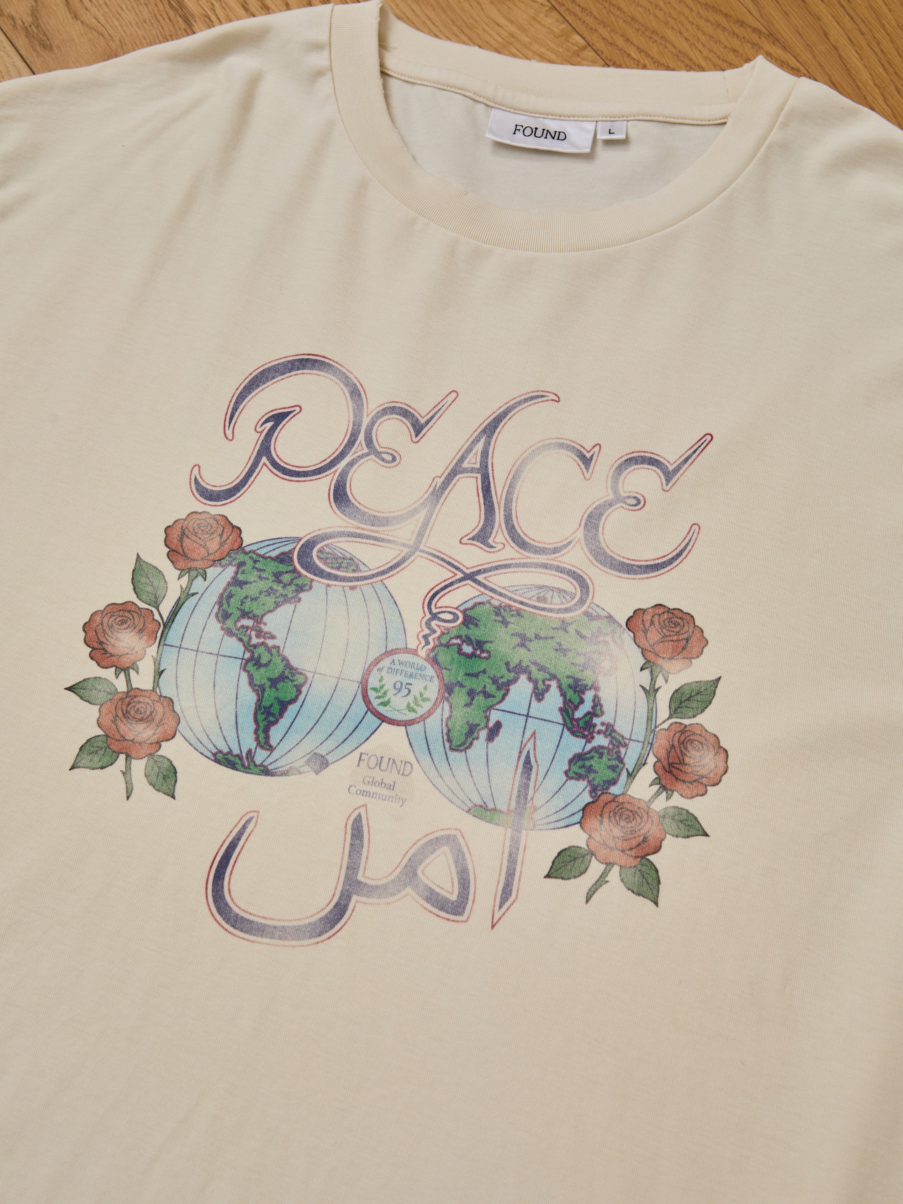 Peace Globe Tee | Modern Menswear by yycbvcnbmmnbm