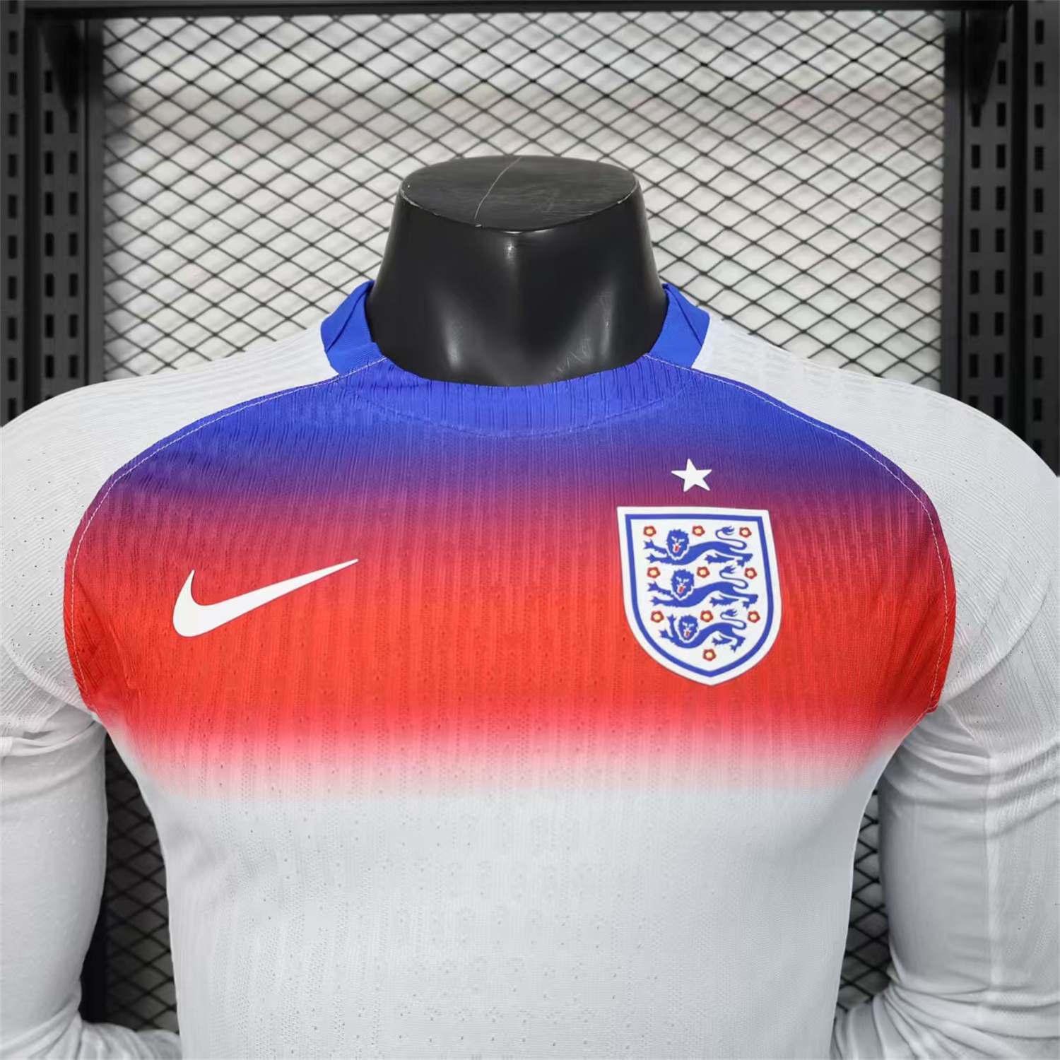 AlphaJersey-England 2025 Women's Team Home Jersey - Men's Long Sleeves Player Version