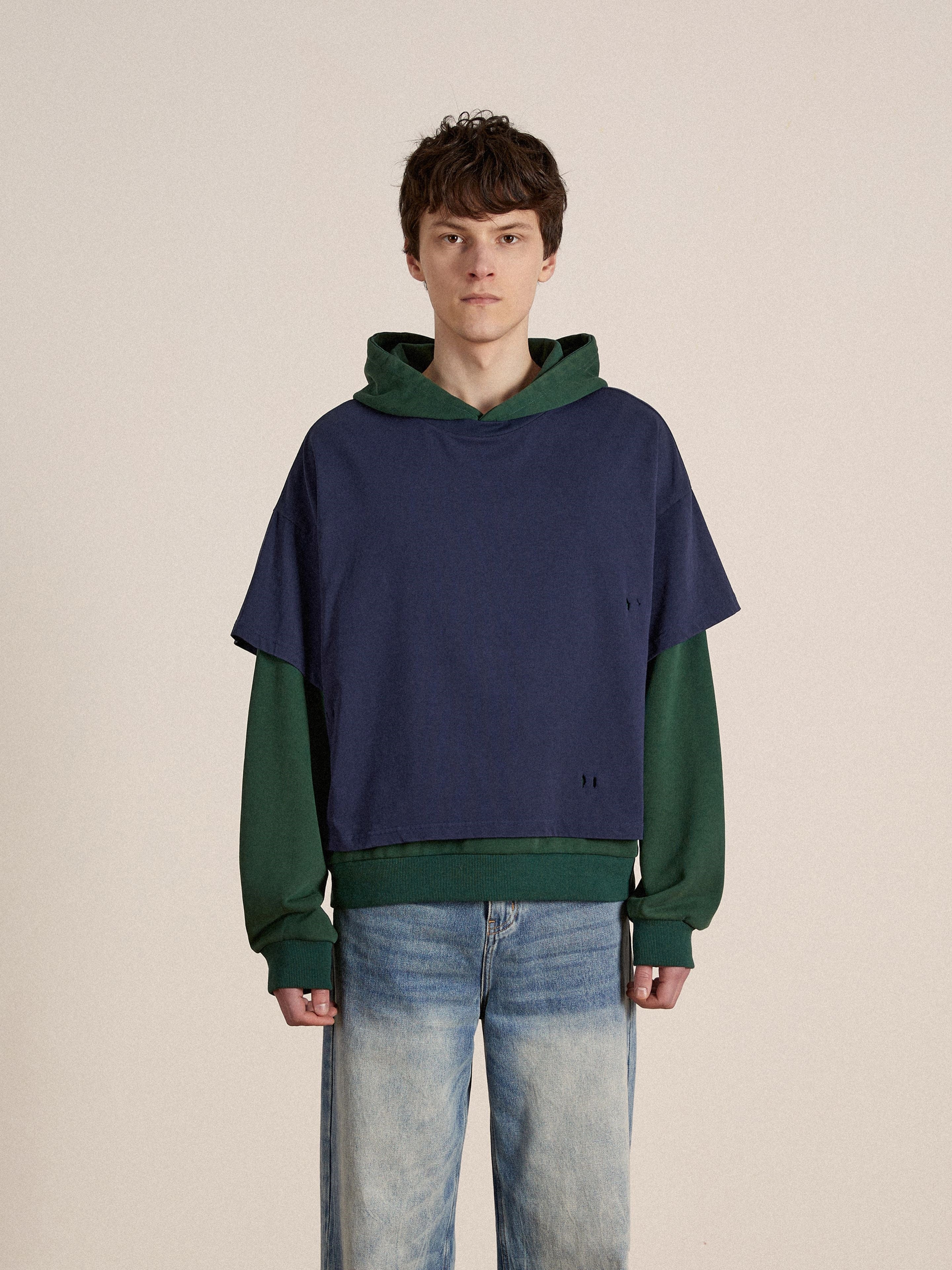 Double Layer Hoodie | Modern Menswear by yycbvcnbmmnbm