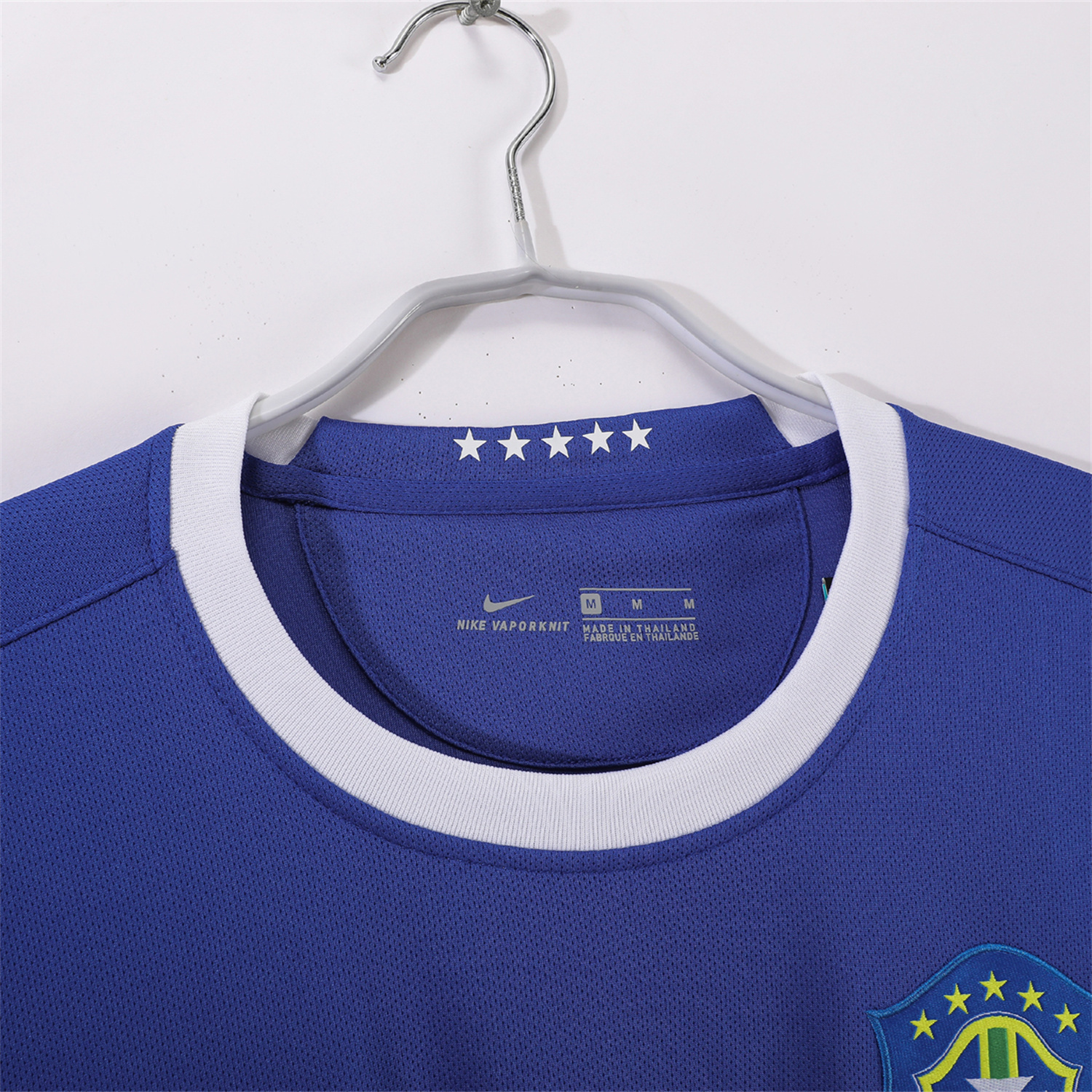 AlphaJersey-Retro Brazil 2006 Away Blue Jersey
