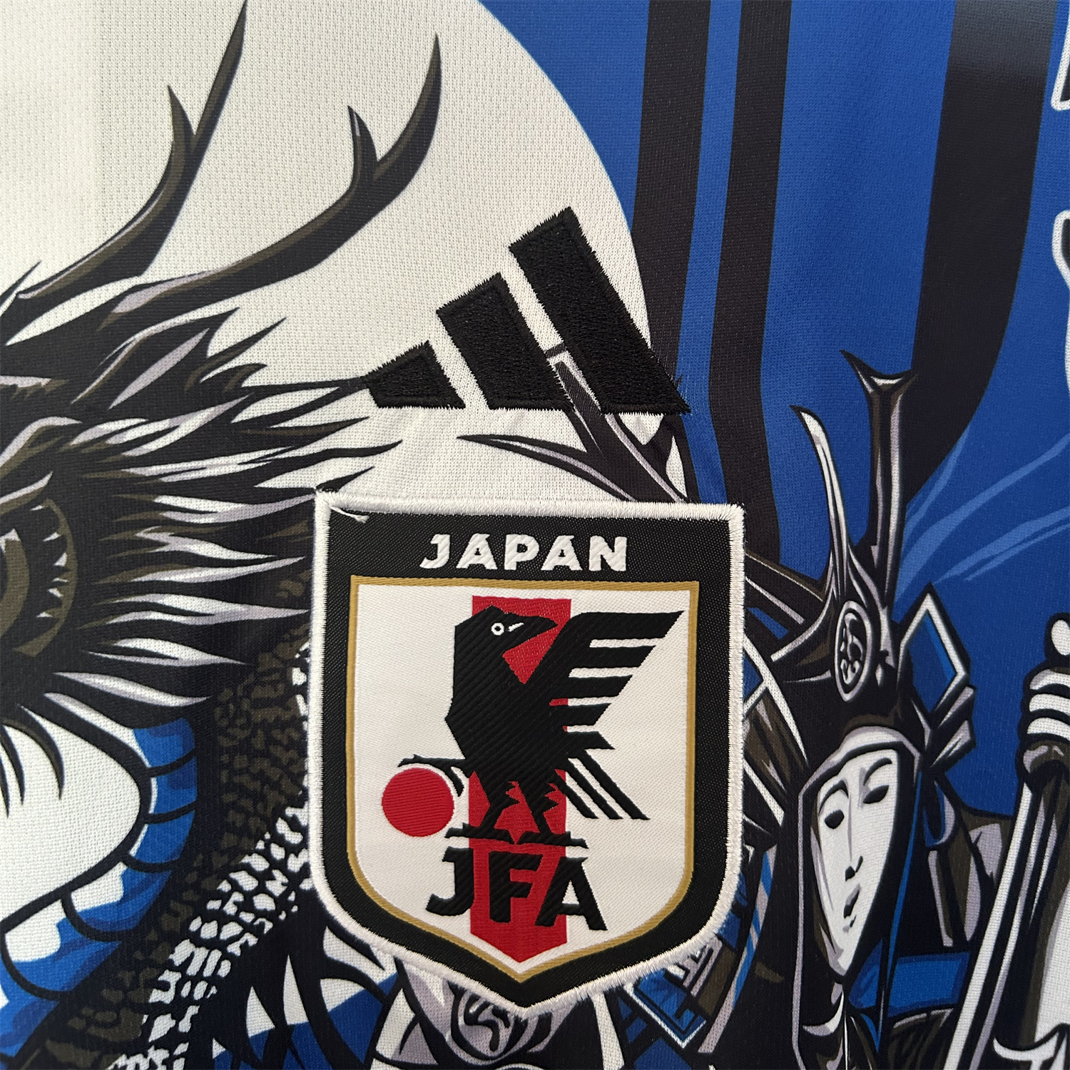 AlphaJersey-Japan 25-26 Two Blue Warriors And A Dragon Under The Moon Blue Special Jersey - Fans Version