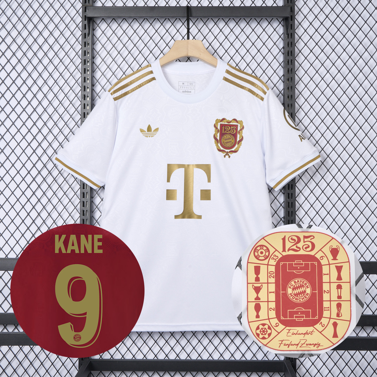 AlphaJersey-Bayern Munich 2025 White 125th Anniversary Jersey - Fans Version
