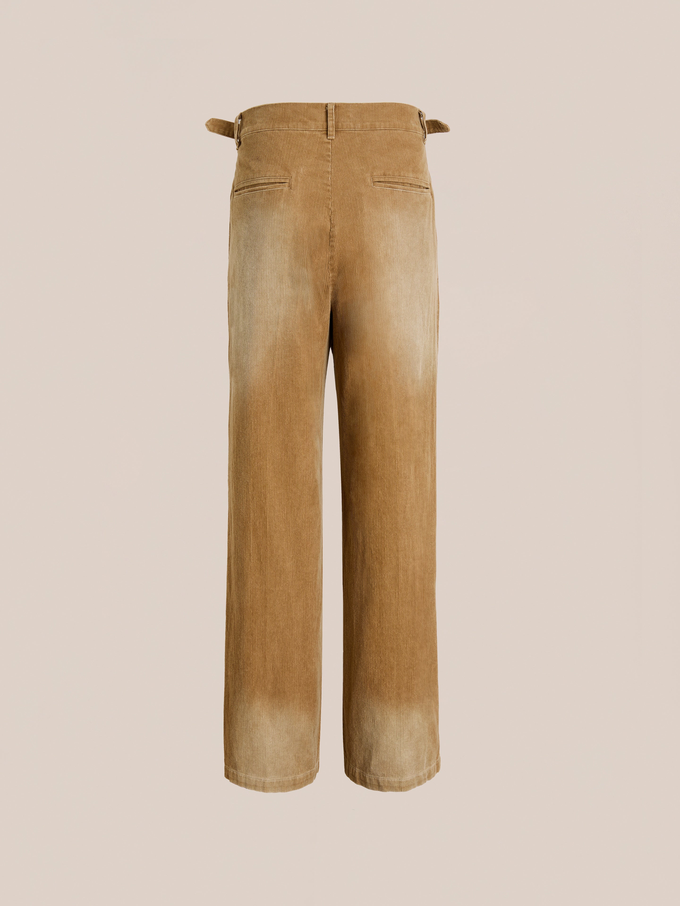 Faded Pleated Corduroy Pants | Modern Menswear by yycbvcnbmmnbm