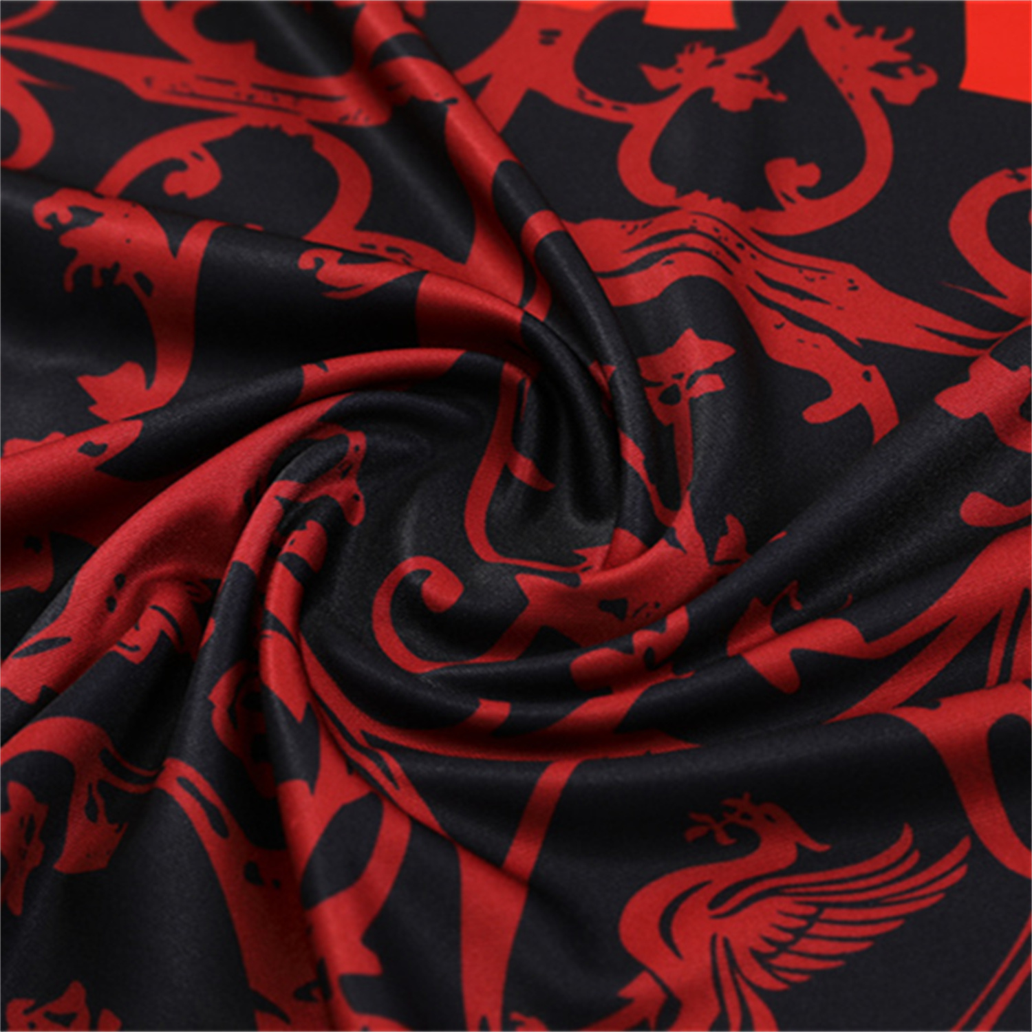 AlphaJersey-Liver.pool 25-26 Kids Long Sleeve Training Set - Red Camouflage Top & Blsck Pants