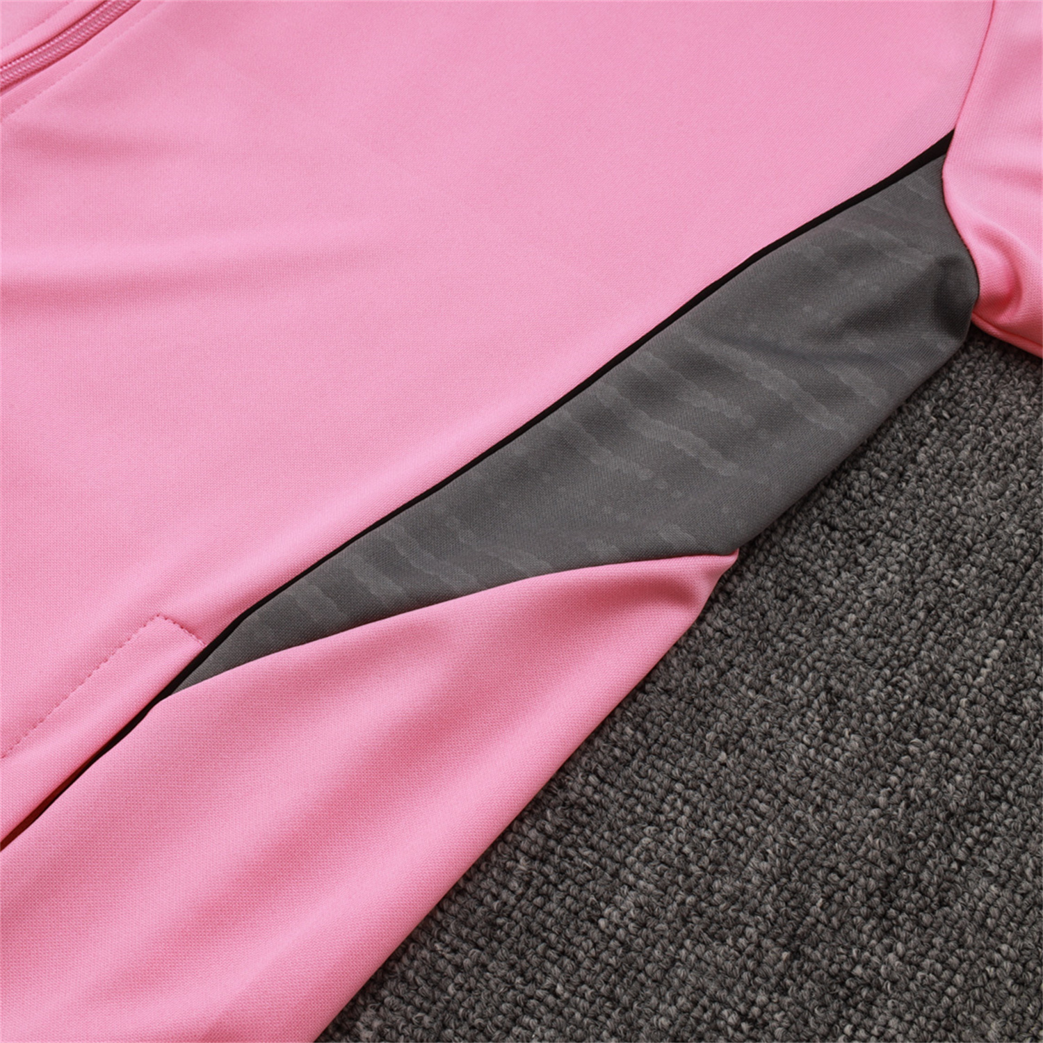 AlphaJersey-INT M.A.M 25-26 Jacket Training Tracksuit - Pink Top and Black Pants