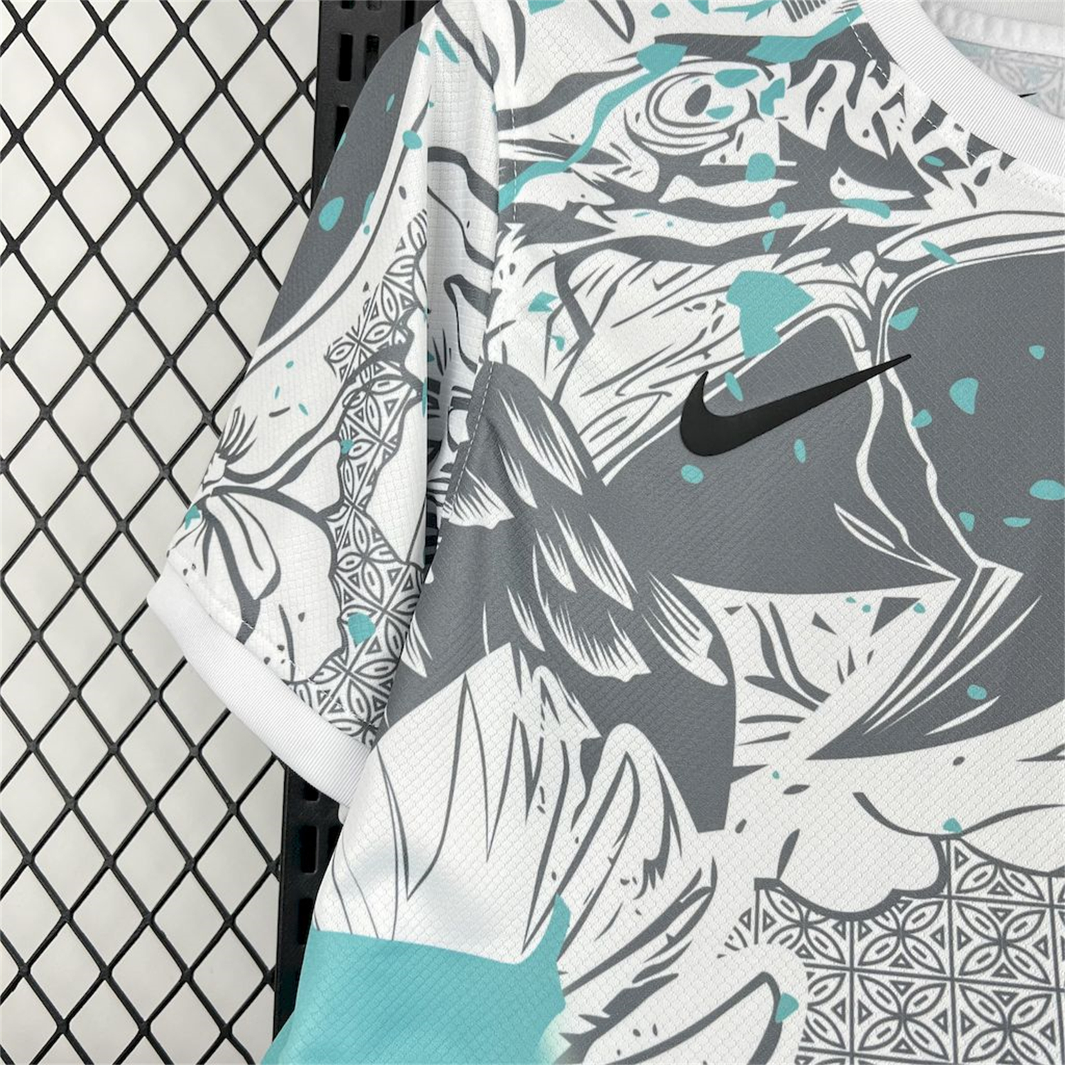 AlphaJersey-Brazil 2025 Blue Macaw Special Edition White Jersey - Fans Version