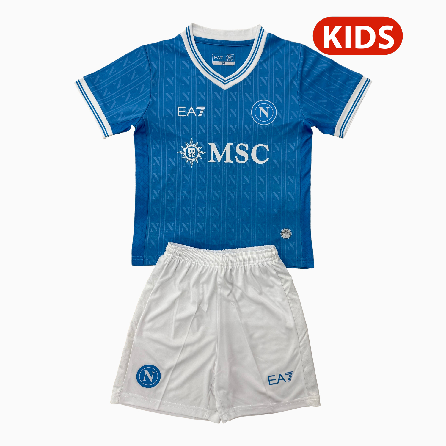 AlphaJersey-Napoli 25-26 European Home Kids Kit