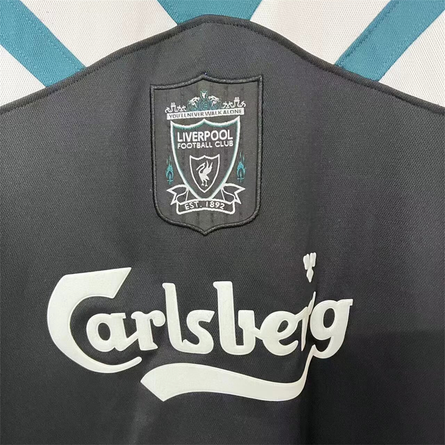 AlphaJersey-Retro Liver.pool 1995-96 Green And Black Training Jersey