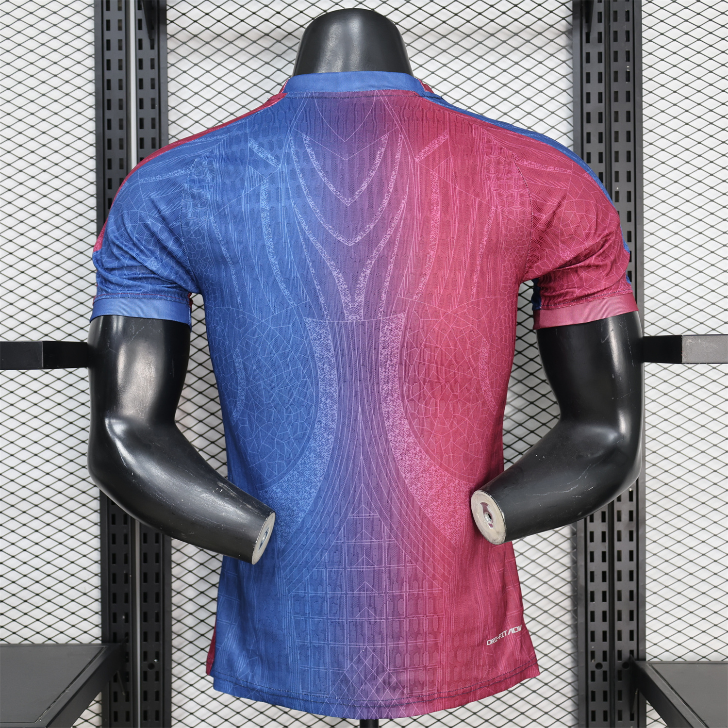AlphaJersey-Barcelona 25-26 Red And Blue Gradient Special White Jersey - Player Version