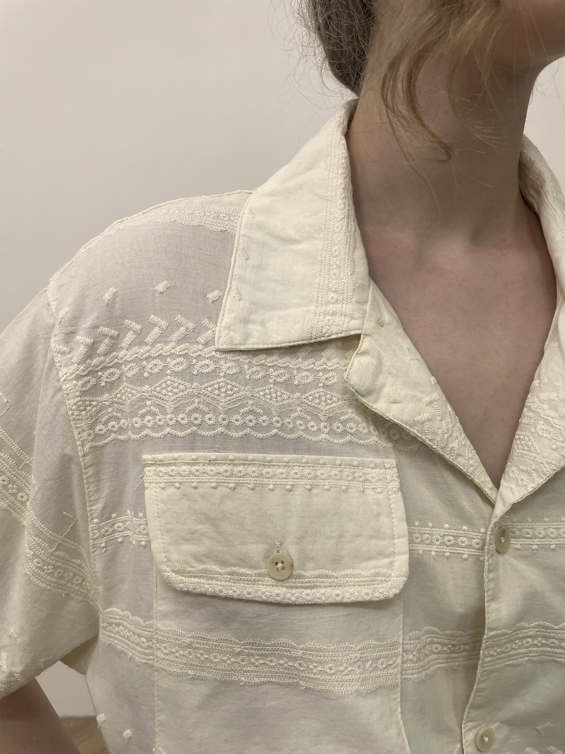 Lace SS Camp Shirt | Modern Menswear by yycbvcnbmmnbm