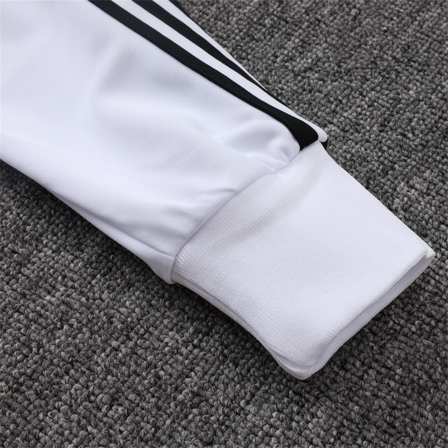 AlphaJersey-Germany 25-26 125th Anniversary Jacket Training Tracksuit - White Jackets & Black Pants