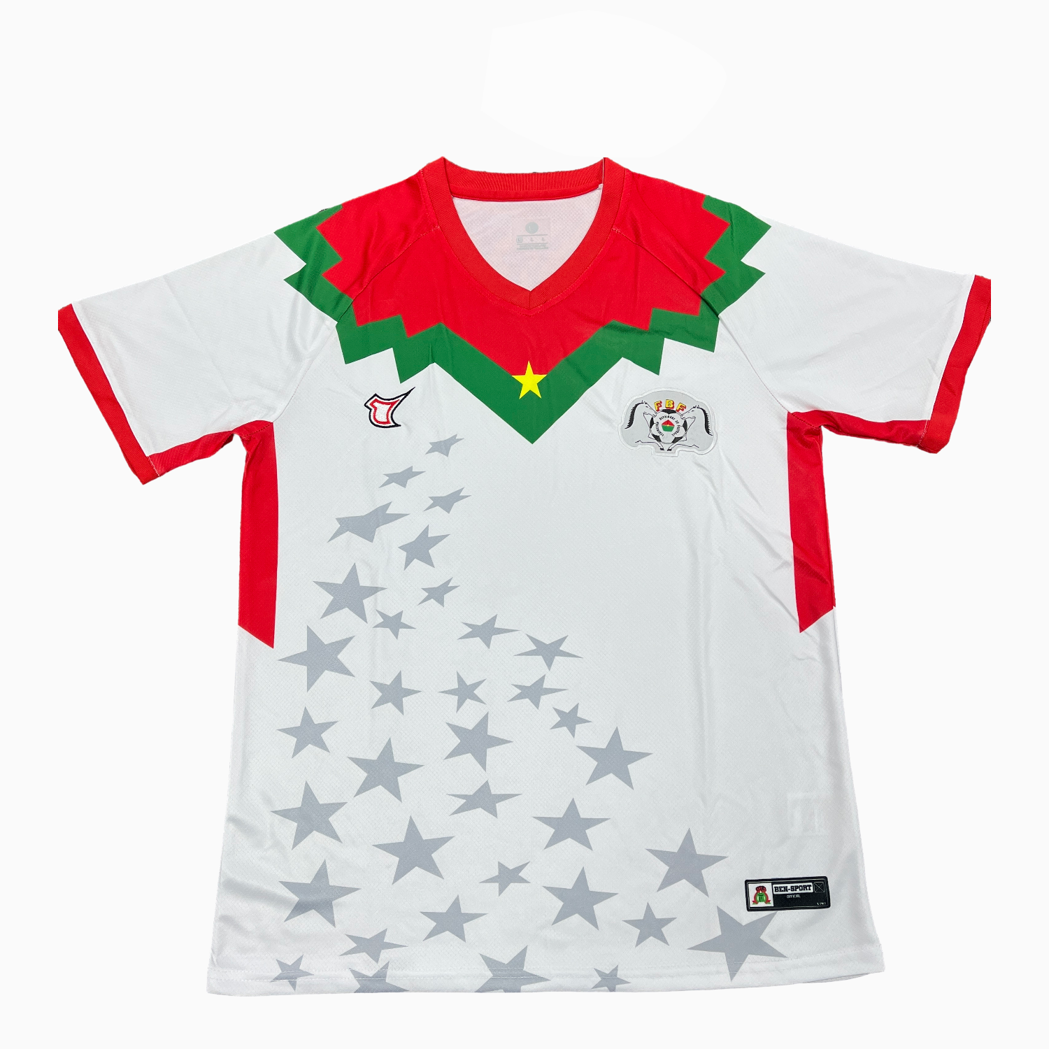 AlphaJersey-Burkina Faso 2026 Away Stars White Special Jersey - Fans Version