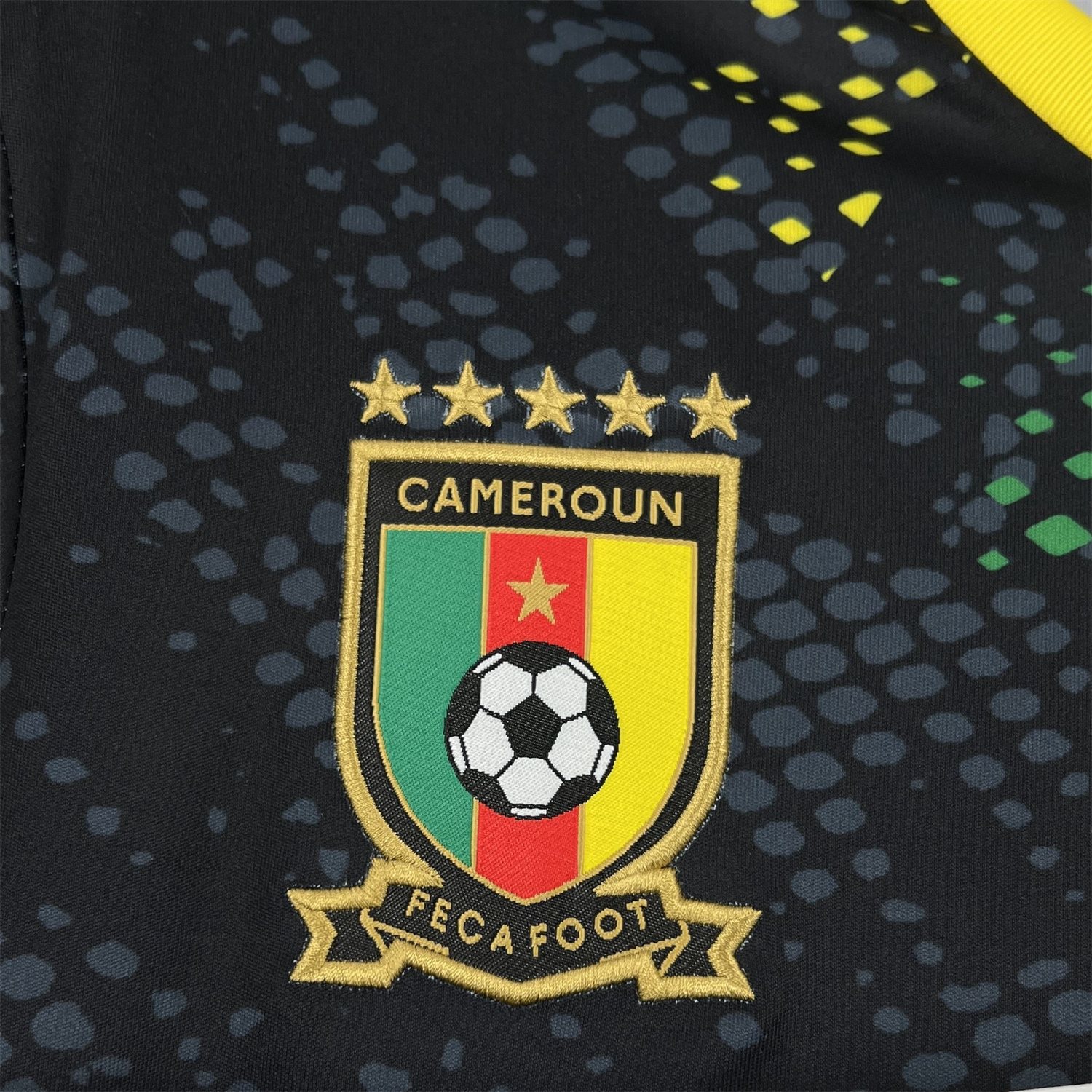 AlphaJersey-Cameroon 2026 Black Special Jersey - Fans Version