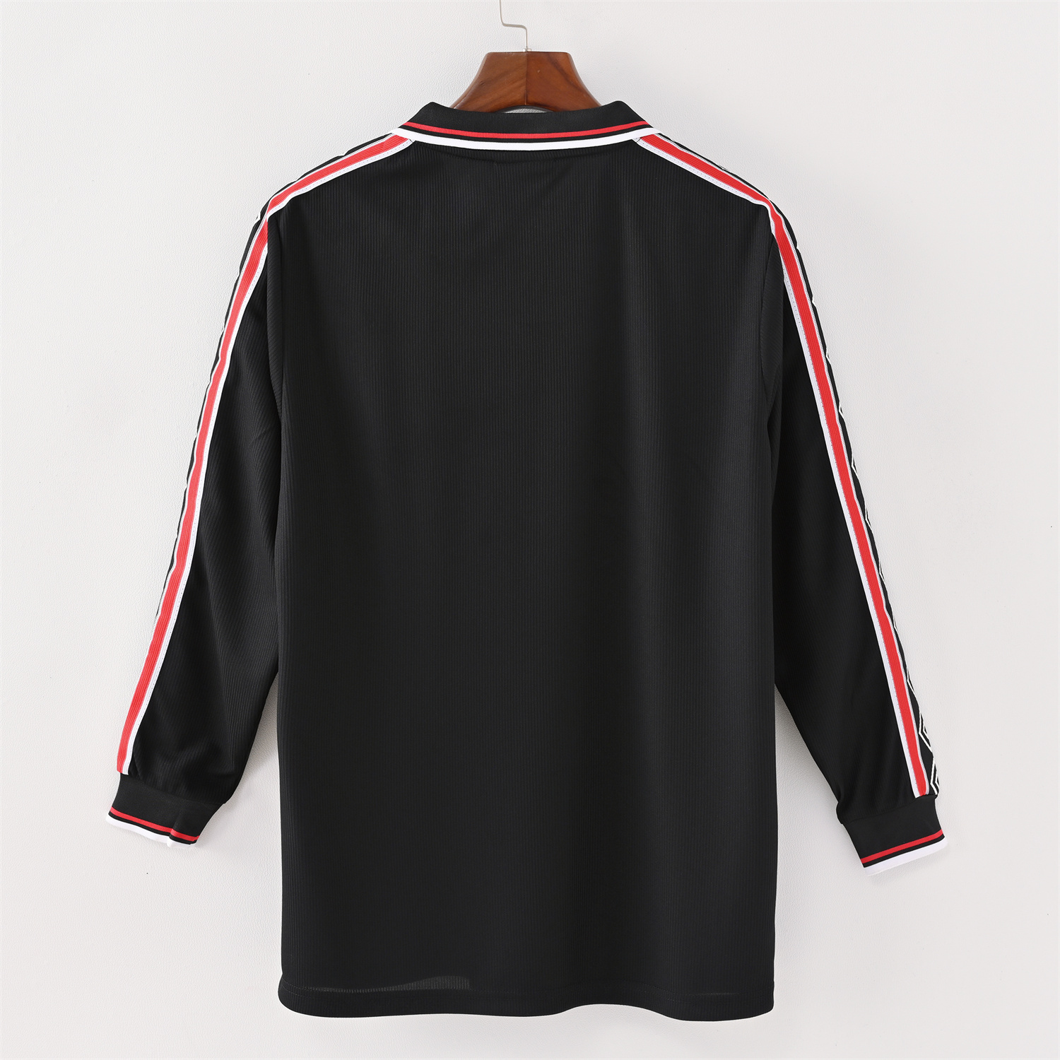 AlphaJersey-Retro Manchester United 1998-99 Black Long Sleeves Jersey