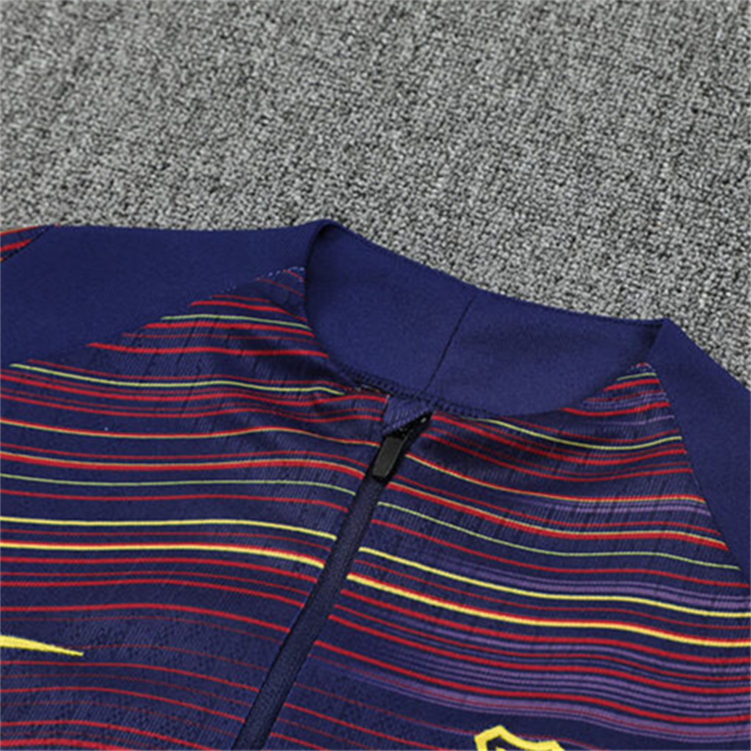 AlphaJersey-Barcelona 25-26 Long Sleeve Training Set - Purple Camouflage Top & Blue Pants